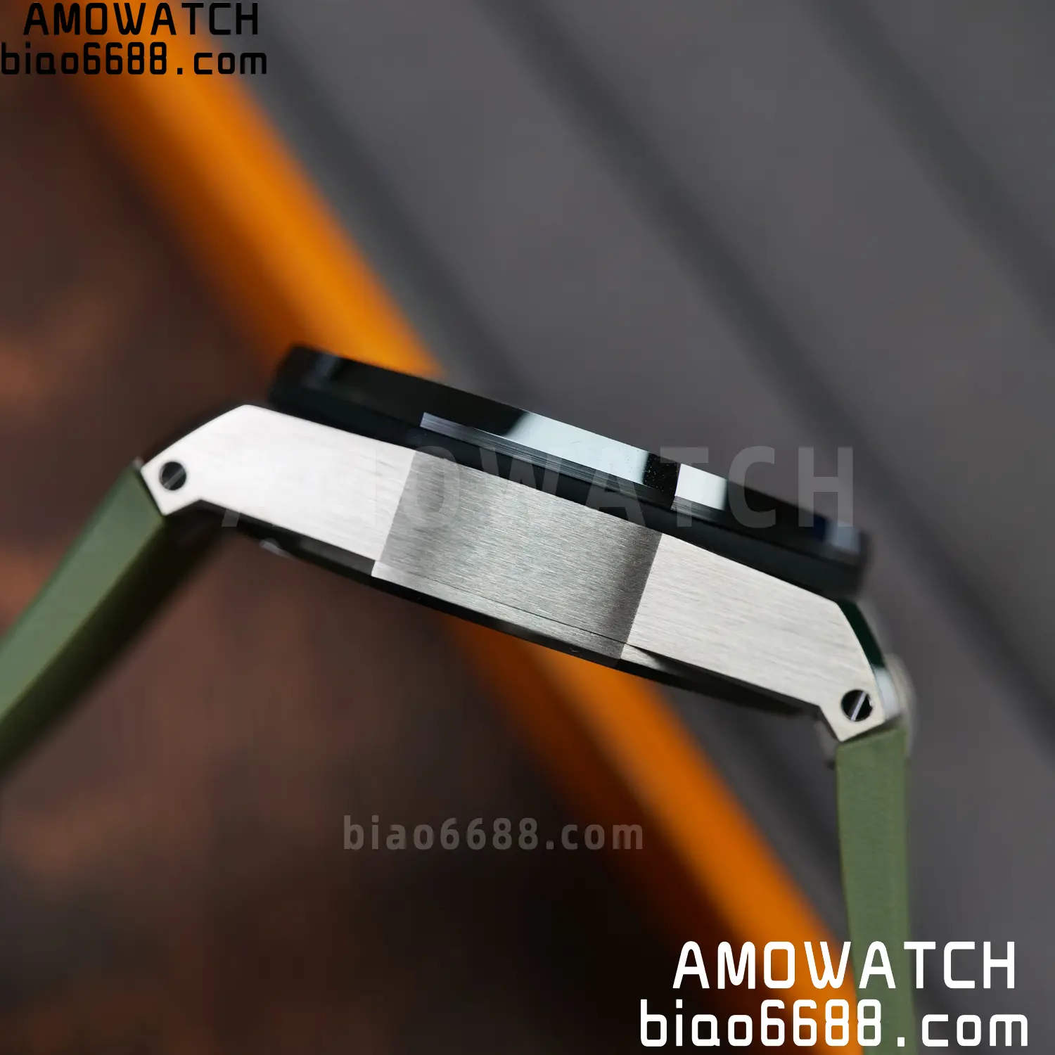 AP Royal Oak Offshore 26420 Titanium DDF 1:1 Best Edition Green/Black Dial on Green Rubber Strap DD4401 Super Clone 80 e944e34da5a38aa AMO Watch