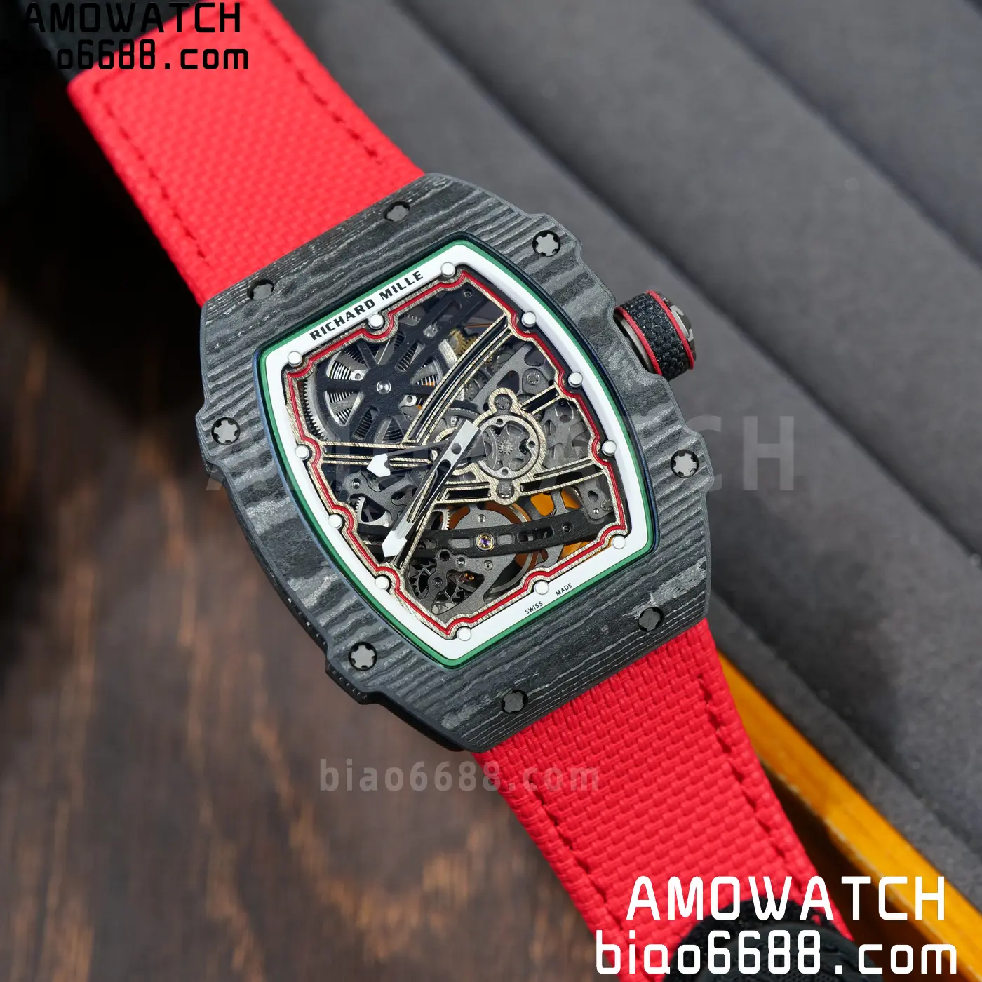 RICHARD MILLE RM67-02 Black NTPT RICH Factory 1:1 Italy Green/Red/White Skeleton Dial CRMA7 Super Clone 126 e97141658221f96 阿默表行AmoWatch