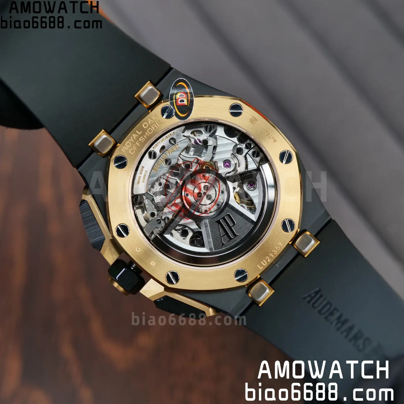AP Royal Oak Offshore 26420 Black Ceramic DDF 1:1 Best Edition Black/YG Dial on Black Rubber Strap DD4401 Super Clone 90 e9727b83853efb2 AMO Watch