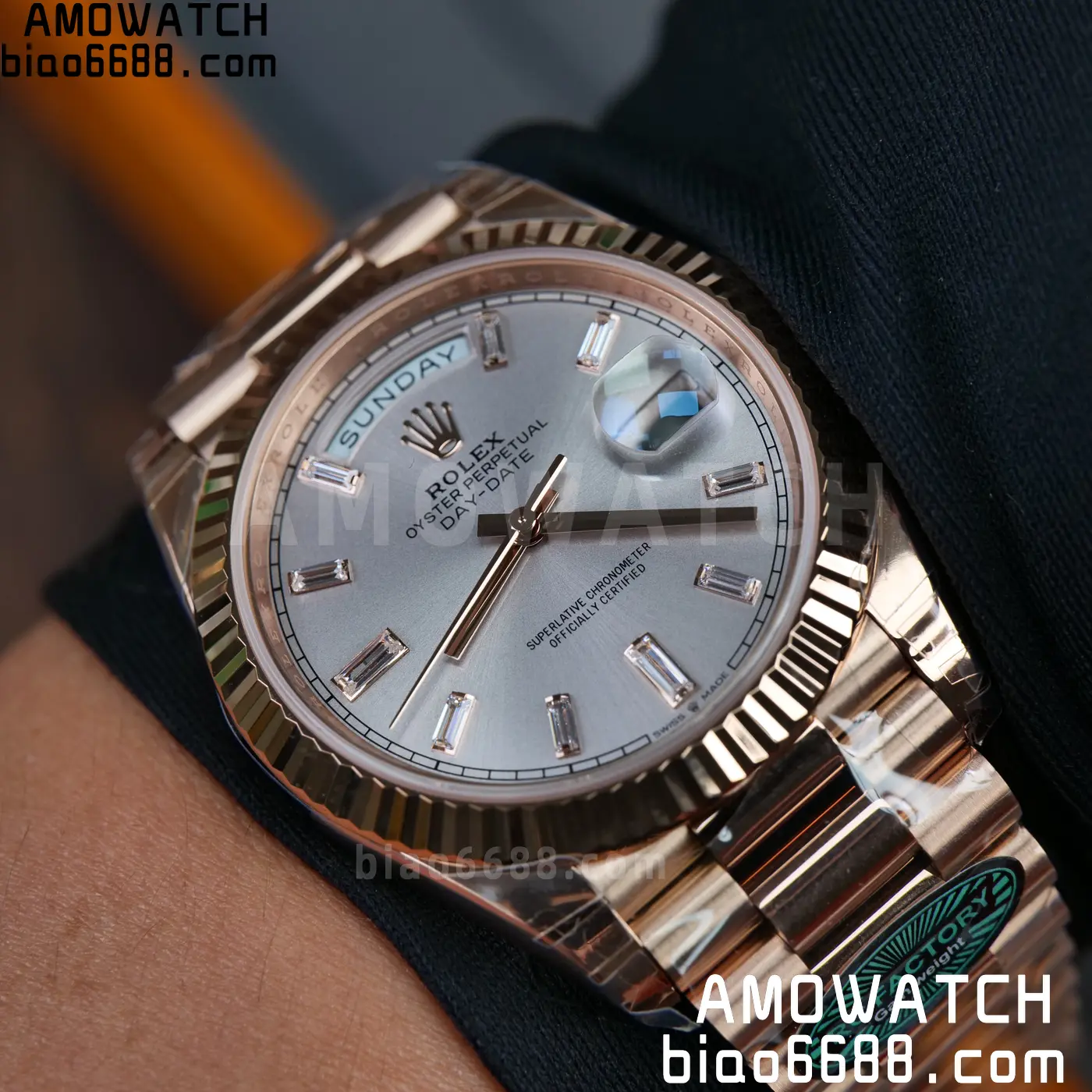 Rolex Day Date 40 RG 228236 RCF 1:1 Best Edition RG Dial on President Bracelet VR3255 (211g) 81 ea3b920001b4796 AMO Watch