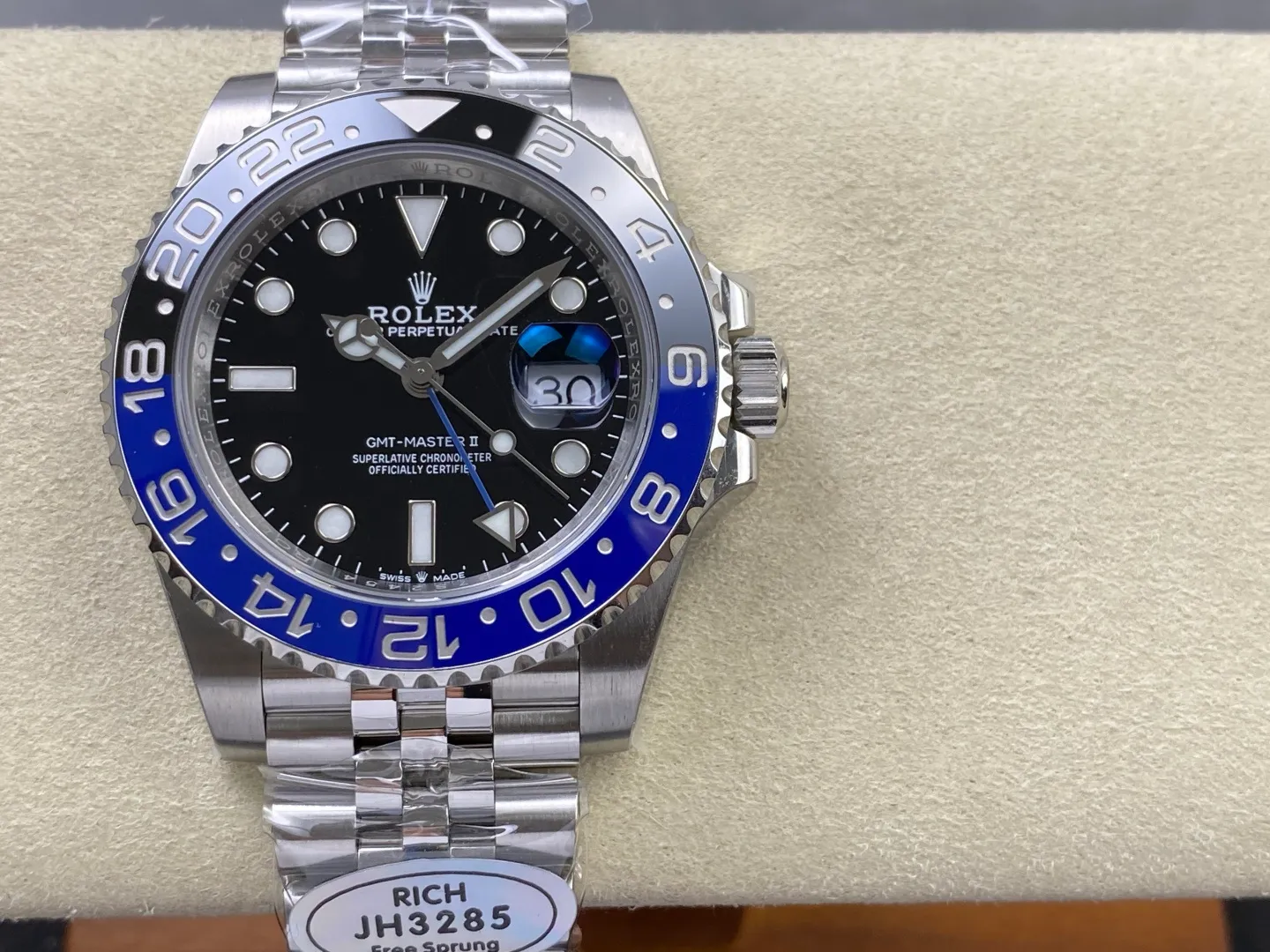 Rolex GMT-Master II 126710 BLNR 904L Steel RICH Batgirl 1:1 Best Edition on Jubilee Bracelet JH3285 (Free Sprung) V2 26 ea9fc39b594df84 阿默表行AmoWatch