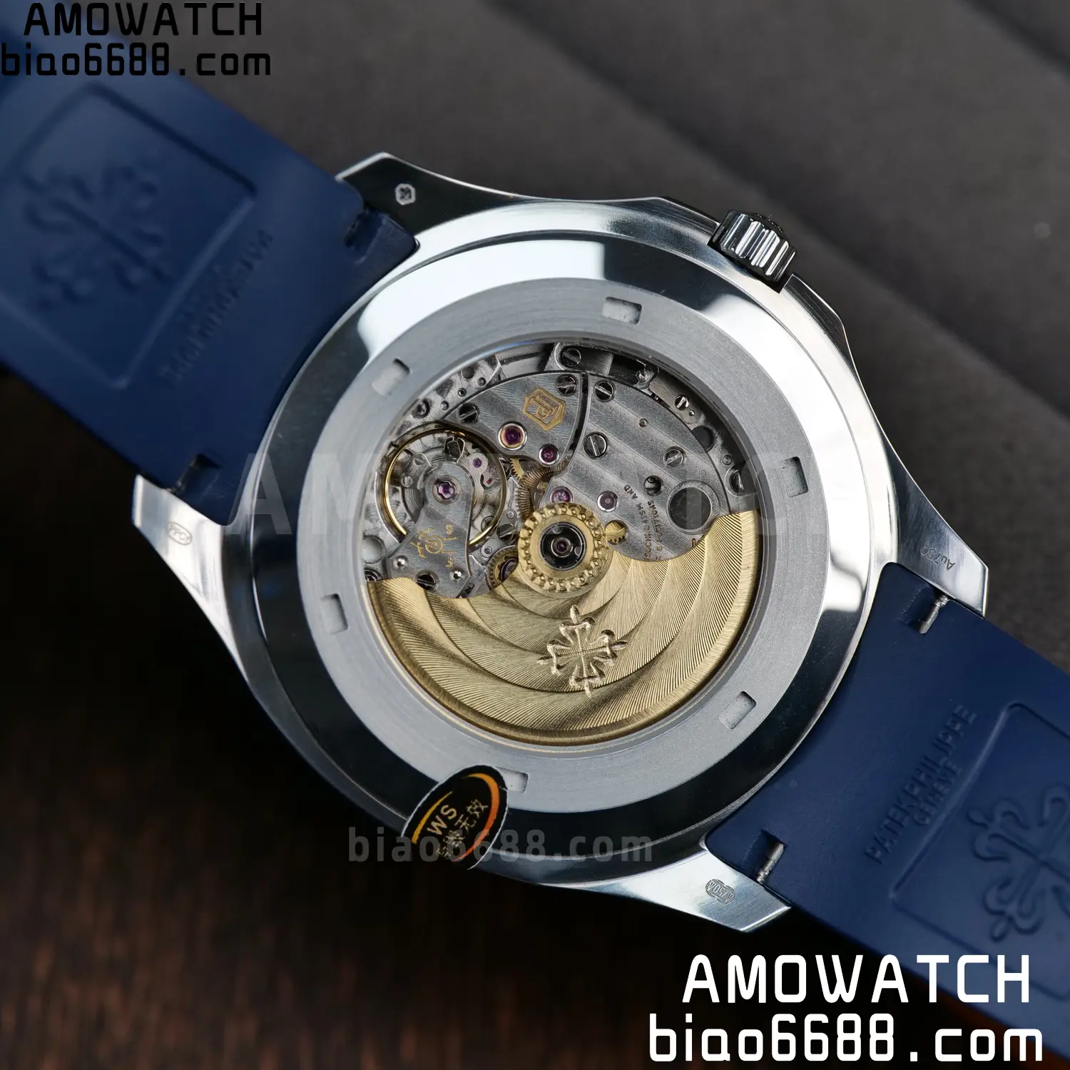 PP Aquanaut 5168G 42mm SS WSF 1:1 Best Edition Blue Dial On Blue Rubber Strap Super Clone DD330 Weighted 150g 92 ec02f8e940fef5a AMO Watch