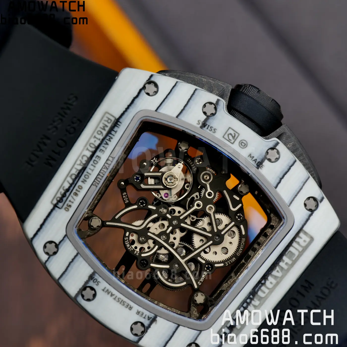 RICHARD MILLE RM61-01 RM6101 A9F 1:1 Best Edition Black Bezel Strap RMUL3 Free Sprung 98 edcdb4df093f260 阿默表行AmoWatch