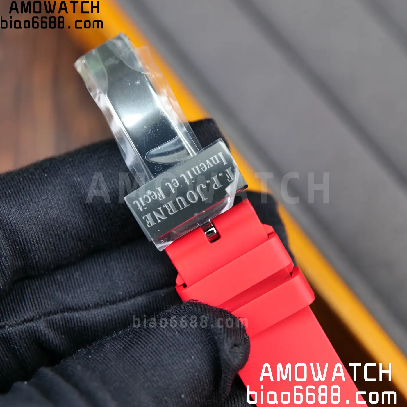 F.P.Journe Elegante PVD FPJF Best Edition Red Dial on Red Rubber Strap Quartz 84 f0e69c4d01cd136 阿默表行AmoWatch