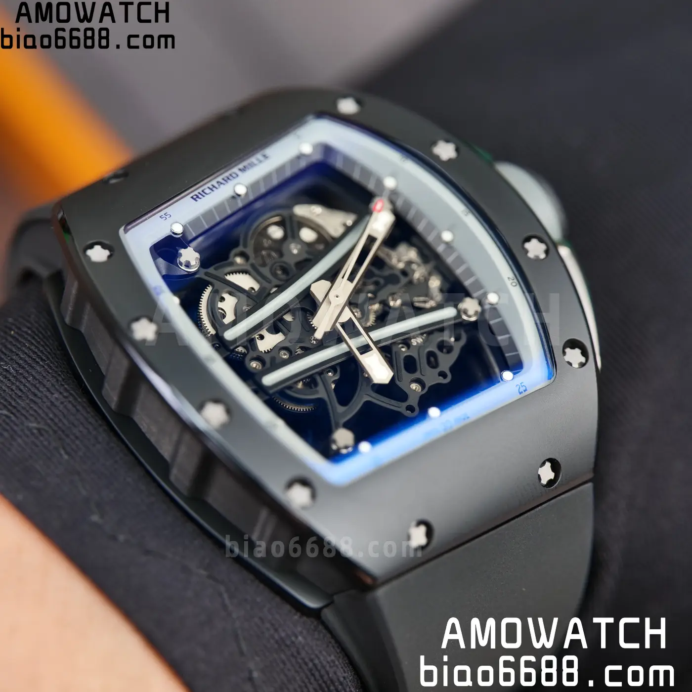 RICHARD MILLE RM61-01 RM6101 A9F 1:1 Best Edition Black Bezel on Black Rubber Strap RMUL3 Free Sprung 84 f26991dc12db749 阿默表行AmoWatch