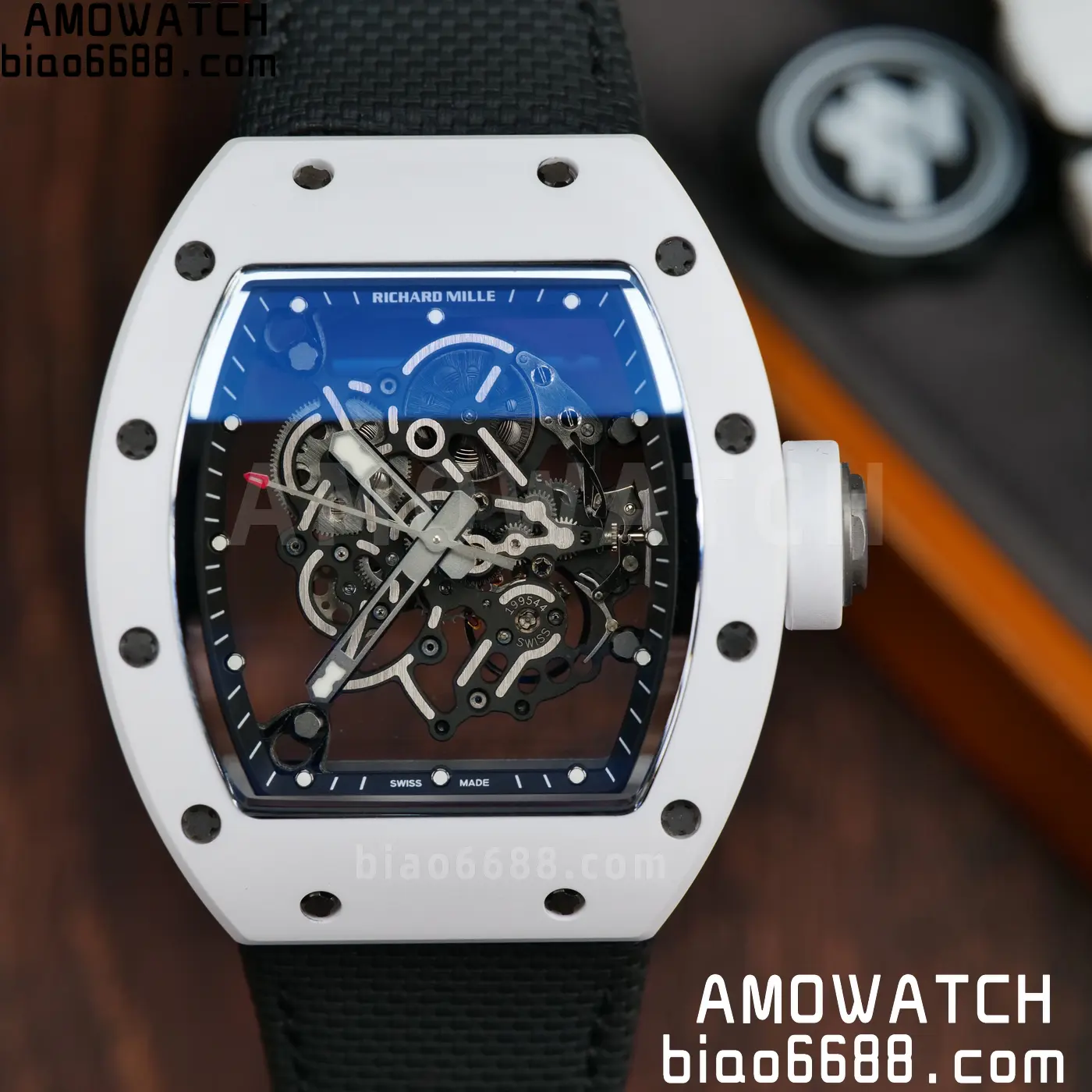 Richard Mille RM055 White Ceramic ZF 1:1 Best Edition on Black Nylon Strap RMUL2 Super Clone V3 65 f2a79d341076a73 AMO Watch