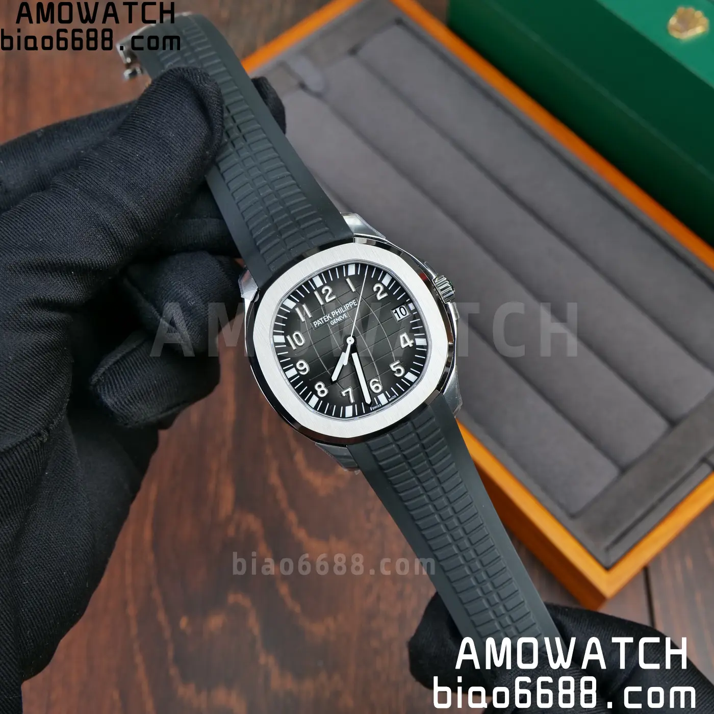 PP Aquanaut 5167 SS DDF 1:1 Best Edition Gray Dial on Black Rubber Strap DD324 23 f7c8feffabaa519 AMO Watch