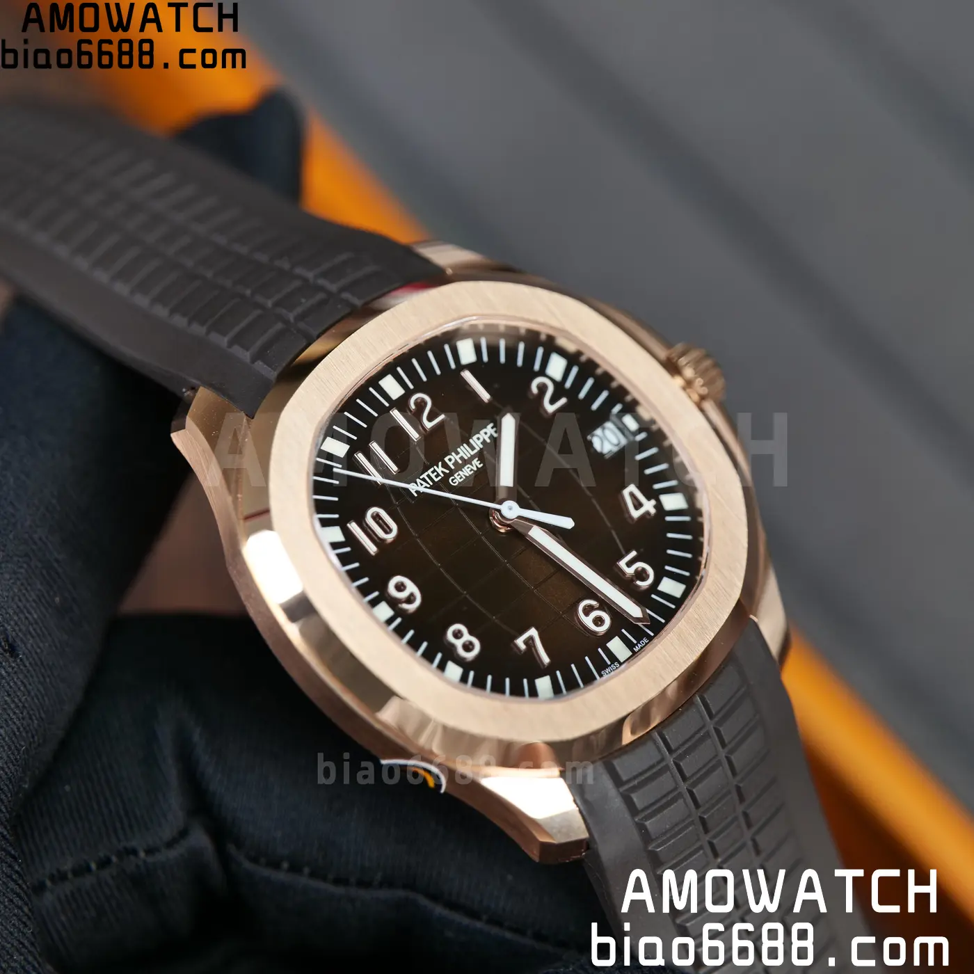 PP Aquanaut 5167R 40mm RG WSF 1:1 Best Edition Brown Dial On Brown Strap Super Clone DD330 Weighted 136g 93 fb9f67371aff7cb AMO Watch