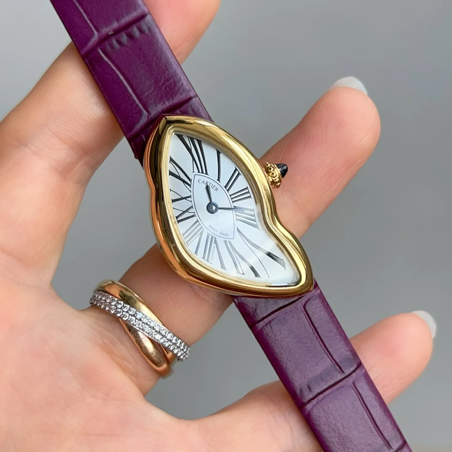 Cartier CRASH 23mm YG White dial Quartz 85 fe40e55e9071a95 阿默表行AmoWatch