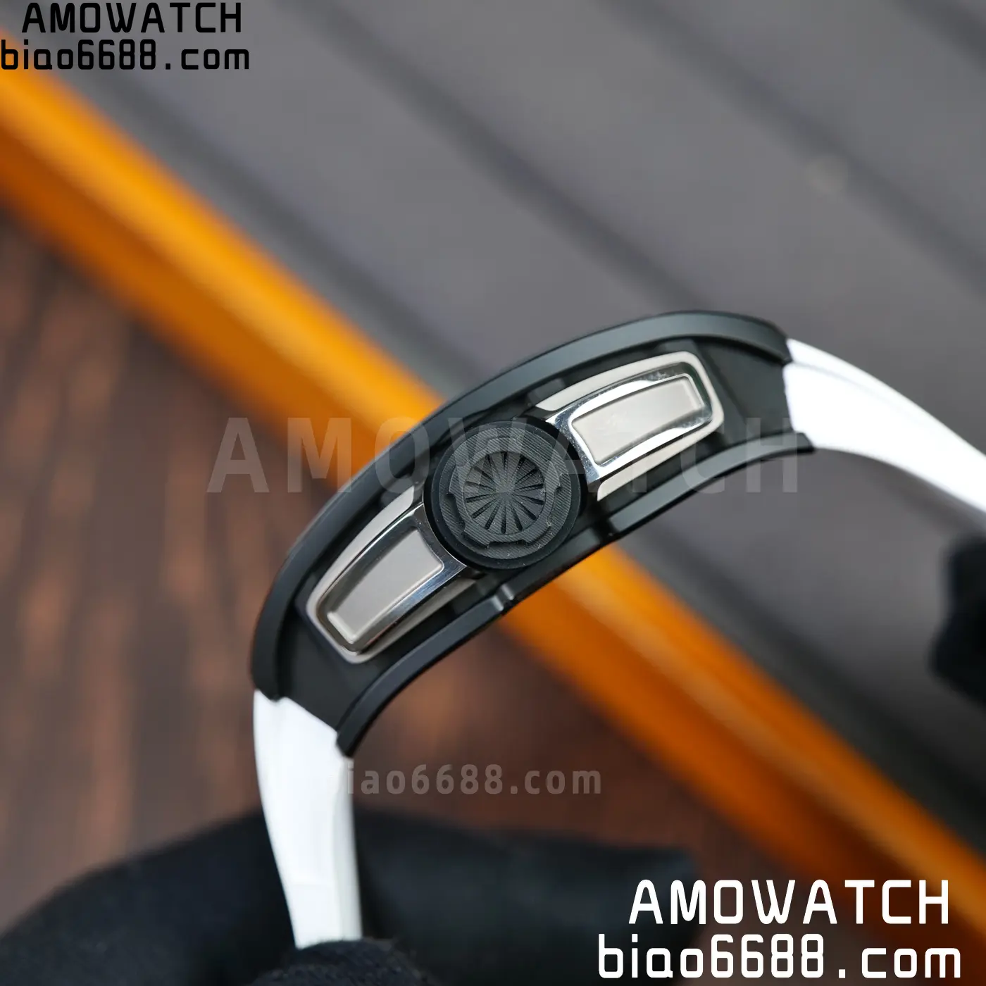 RICHARD MILLE RM61-01 RM6101 A9F 1:1 Best Edition Black Bezel on White Rubber Strap RMUL3 Free Sprung 89 ff7a8b9c549ab1e AMO Watch