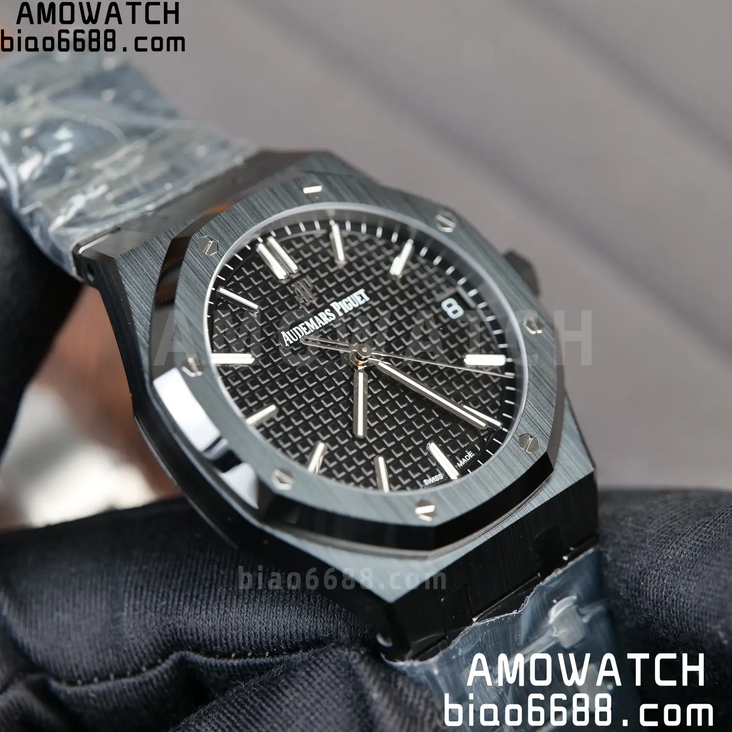 AP Royal Oak 41mm 15500 Black Ceramic ZF 1:1 Best Edition Black Dial on Ceramic Bracelet SA4302 Free Spring 96 ff8c93be5b9aa0e AMO Watch