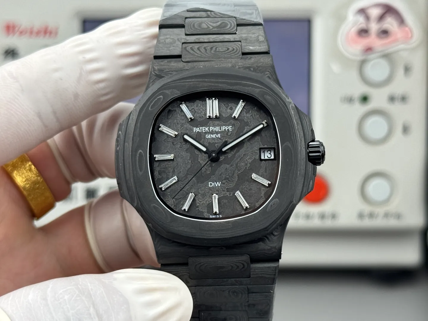 PP Nautilus 5711 DIW Carbon DIWF 1:1 Best Edition Blue/Black Dial On Carbon Bracelet DD324 21 0176e54d3a1caf4 阿默表行AmoWatch