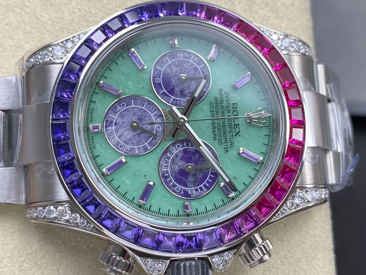 Rolex Daytona m126599savl-0001 G1F Best Edition Lepidolite Dial 4130 43 06598218ce2b771 AMO Watch