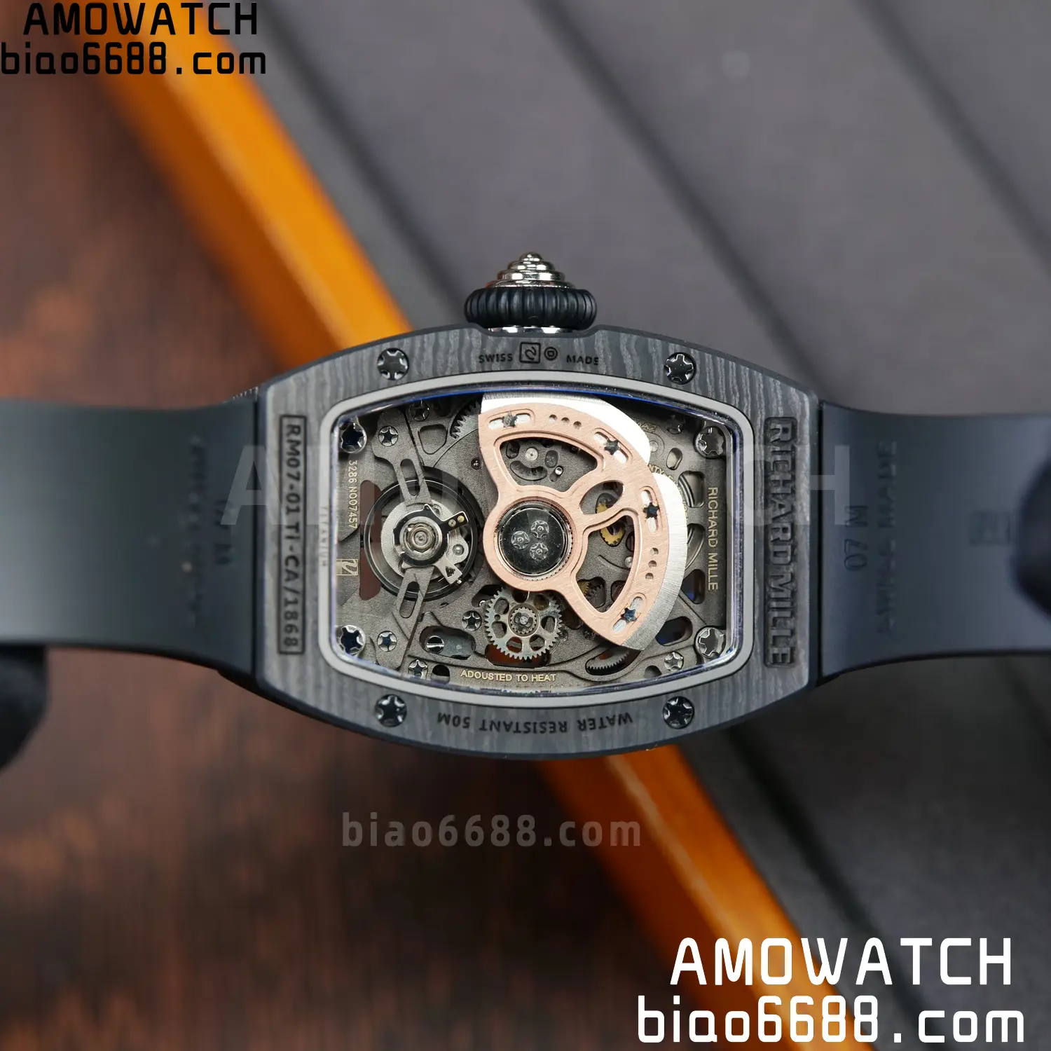 Richard Mille RM07 RM07-01 Ladies ZF 1:1 Best Edition NTPT Case Black Rubber Strap 103 076727426d6d970 AMO Watch