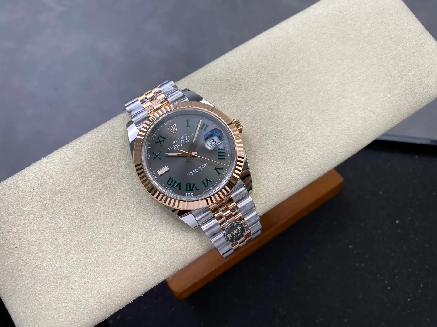 Rolex DateJust 41 126331 RWF 1:1 Best Edition Gray Roman Dial on Jubilee Bracelet JH3235 (Free Sprung) 35 082016f20f9372f 阿默表行AmoWatch