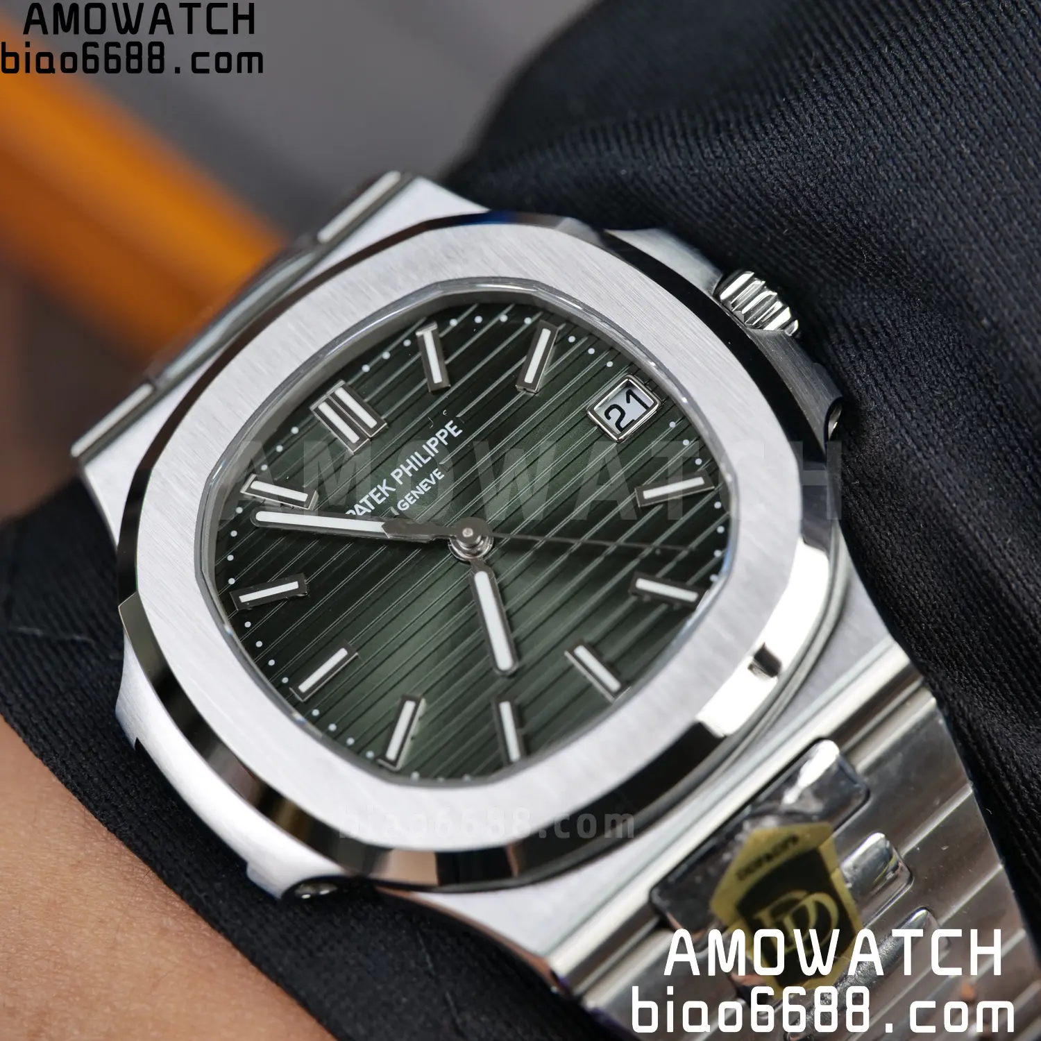 PP Nautilus 5711 DDF 1:1 Best Edition Blue Dial on SS Bracelet DPB330 Super Clone V2 107 08384471df51de1 阿默表行AmoWatch