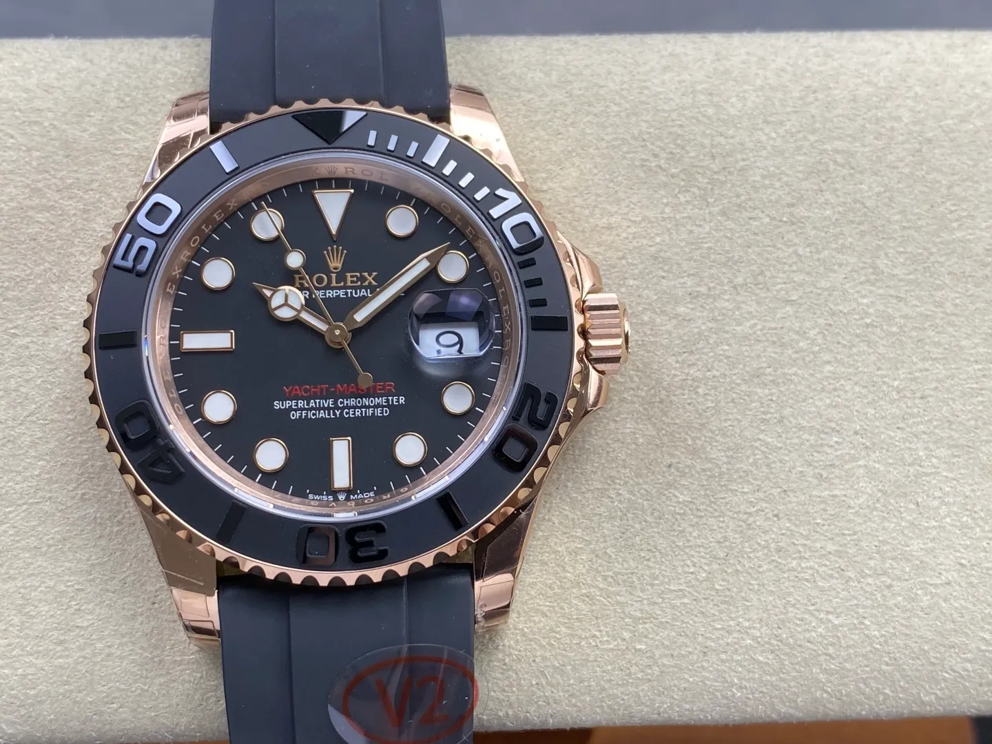 Rolex Yacht-Master 126655 VSF 1:1 Best Edition Black Ceramic Bezel DD3235 Weight) V2 35 08b376c916401bf AMO Watch