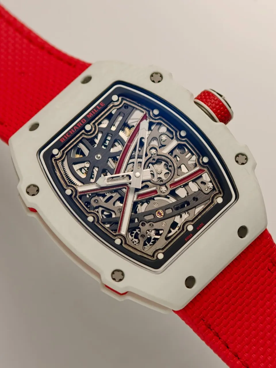 RICHARD MILLE RM67-02 White NTPT RICH Factory 1:1 Leclerc Skeleton Dial CRMA7 Super Clone 20 0bb9acca6535e5c AMO Watch