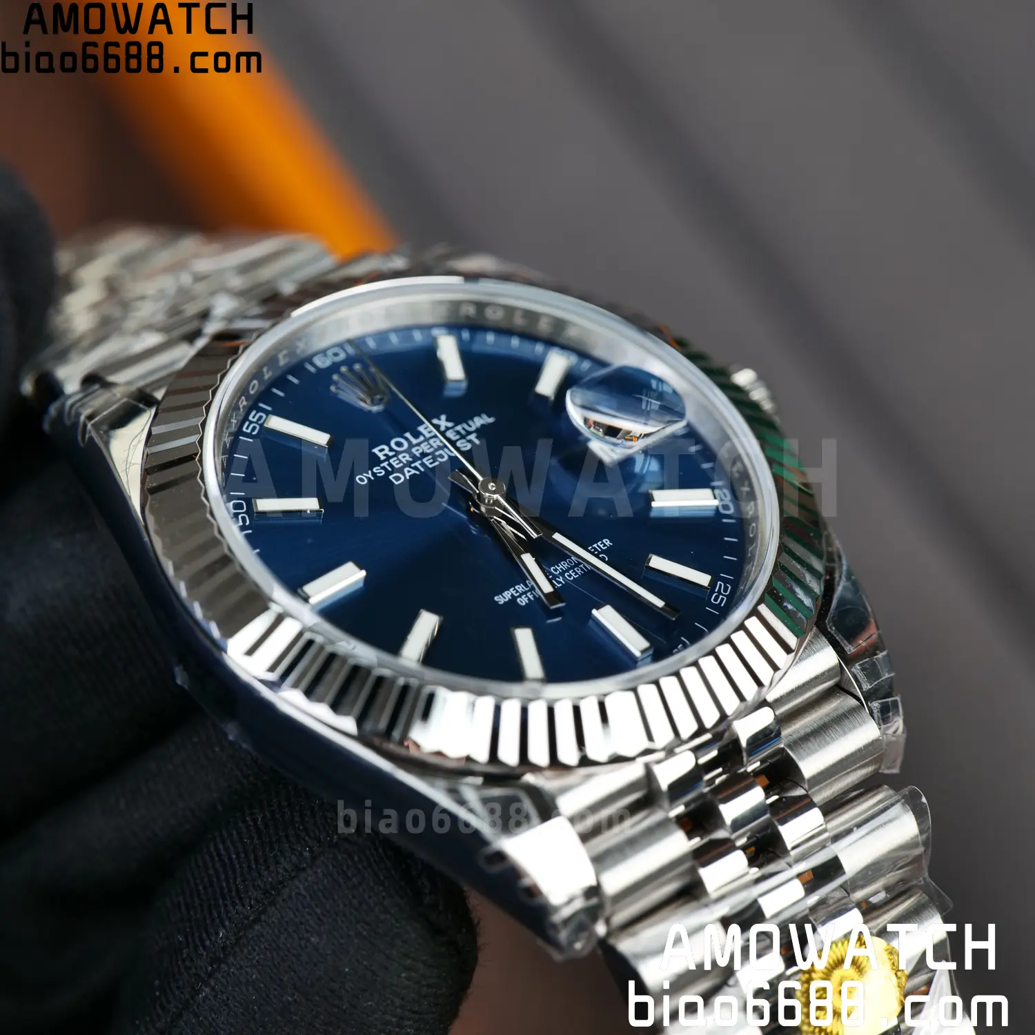 ROLEX DateJust 41mm SS 126334 VSF 1:1 Best Edition 904L Steel Blue Stick Dial on Jubilee Bracelet V2s (Free Sprung) 75 0c576f4f447f648 AMO Watch