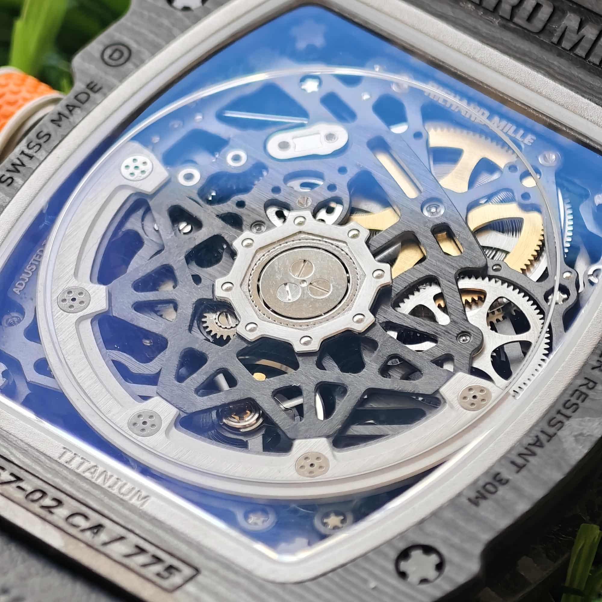 RICHARD MILLE RM67-02 Black NTPT RICH Factory 1:1 McLaren Orange Skeleton Dial CRMA7 Super Clone 25 0c767853250d06a AMO Watch