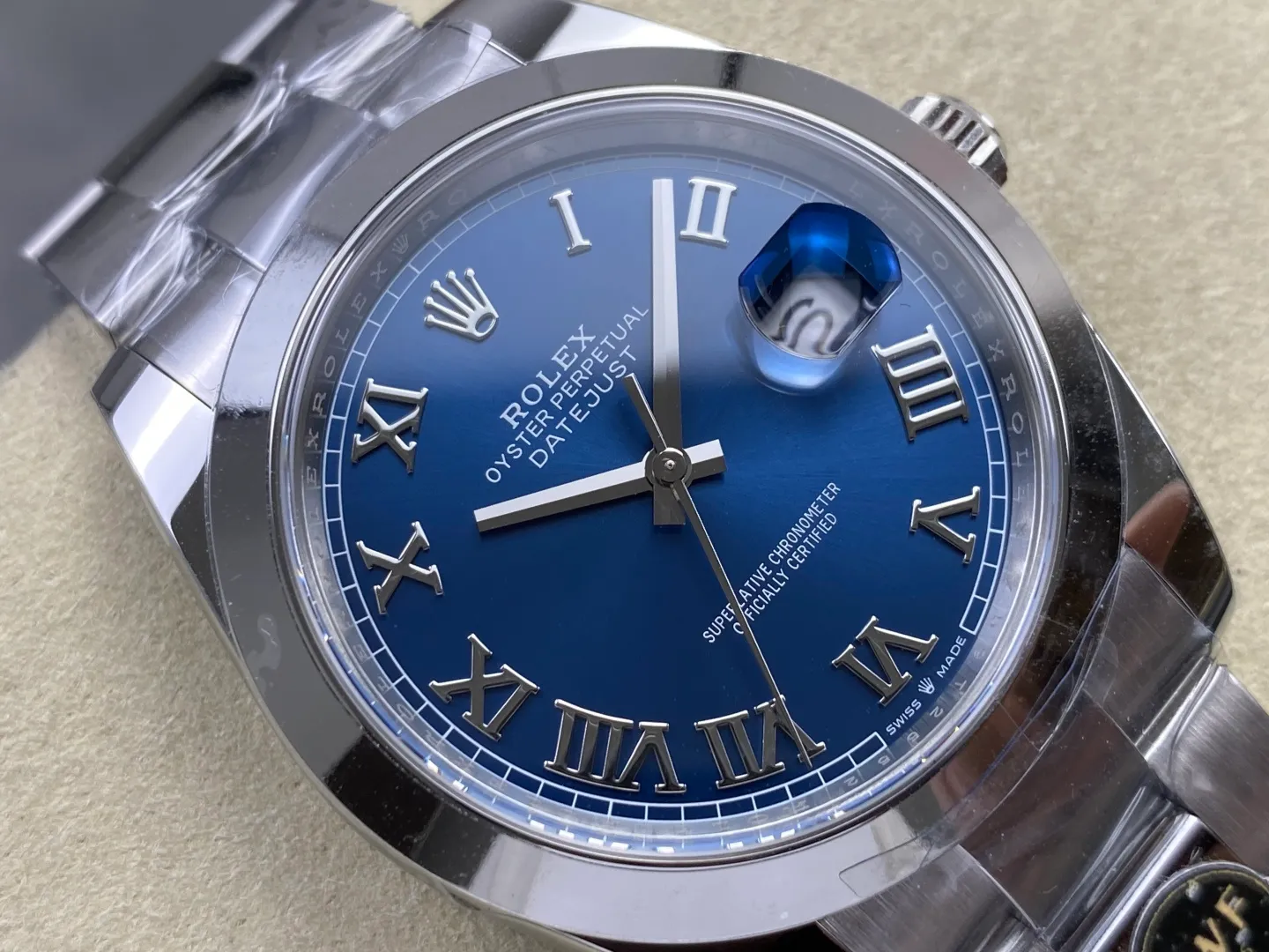 Rolex DateJust 41 126200 RWF 1:1 Best Edition Blue Roman Dial on Oyster Bracelet JH3235 (Free Sprung) 23 0d4d7b0964ebcf1 阿默表行AmoWatch