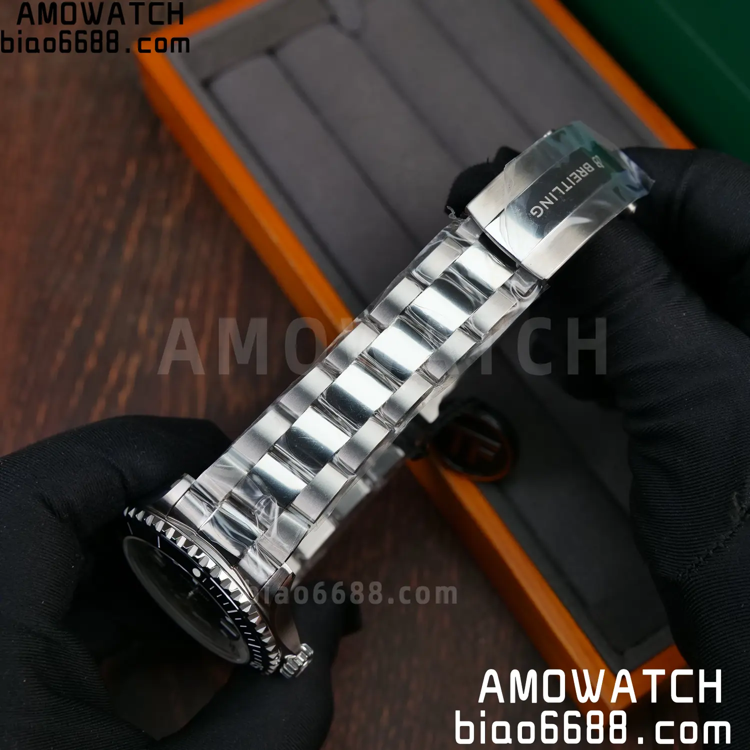 Breitling Superocean 44 SS TF Factory 1:1 Best Edition Black Dial on SS Bracelet A2824 59 0d731be218ab6bc AMO Watch