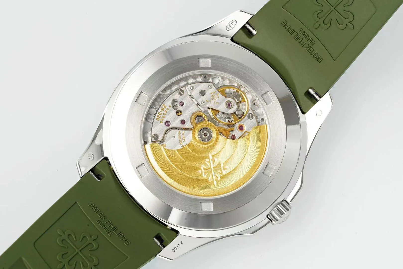 PP Aquanaut 5968 SS DDF 1:1 Best Edition Green Dial on Green Rubber Strap A520 27 1555d680c0a6c4d 阿默表行AmoWatch