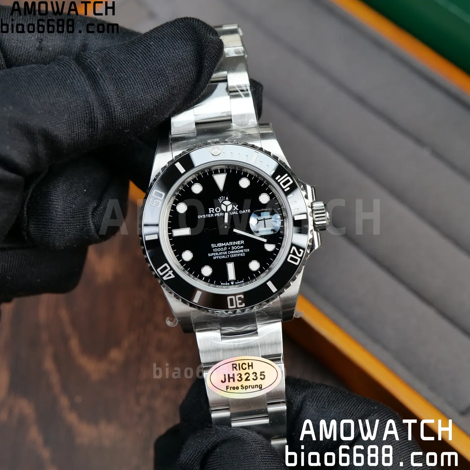 Rolex Submariner 41mm 126610 LN Black RICH 1:1 Best Edition 904L SS Case and Bracelet JH3235 V2 (Free Sprung) 79 182432c85bb212b AMO Watch