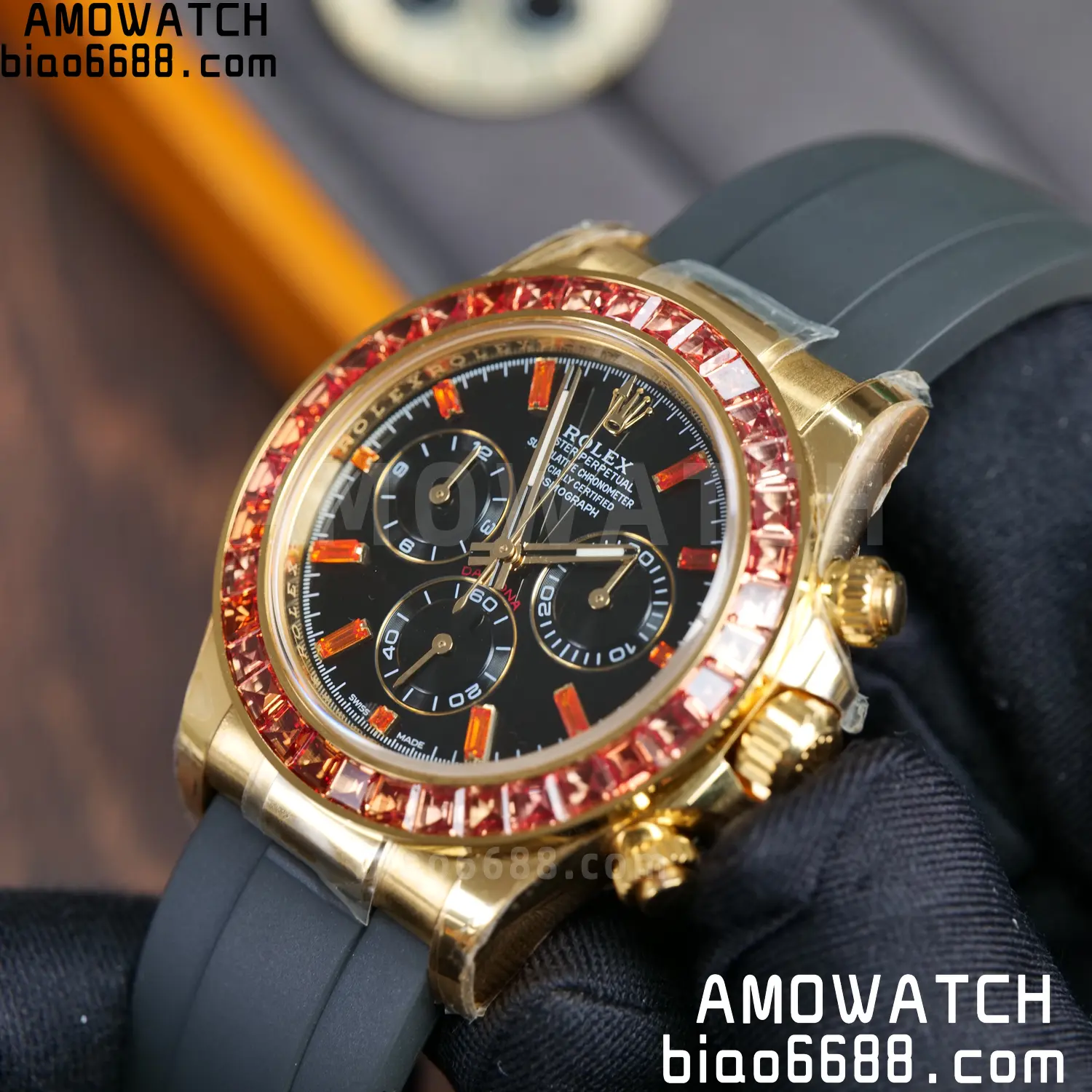 Custom Made Rolex Daytona 116588SACO ARF 4131 78 18bbc629ba6ad62 AMO Watch
