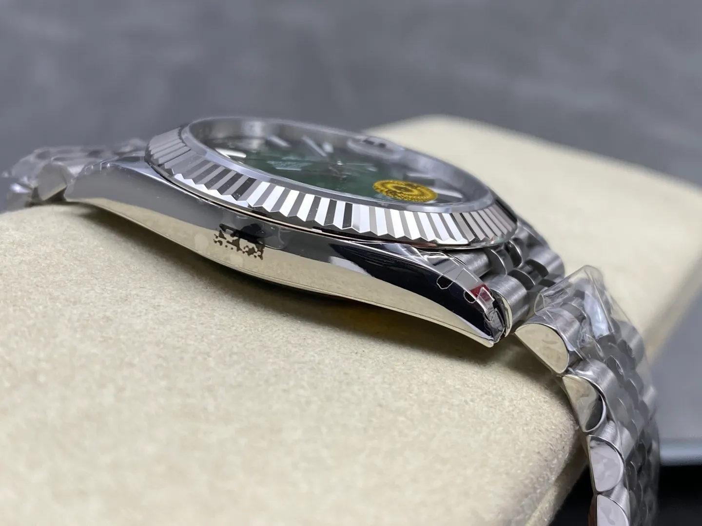 ROLEX DateJust 41mm SS 126334 VSF 1:1 Best Edition 904L Steel Gradient Green Dial on Jubilee Bracelet V2s (Free Sprung) 31 1f6dbc449baaa23 AMO Watch