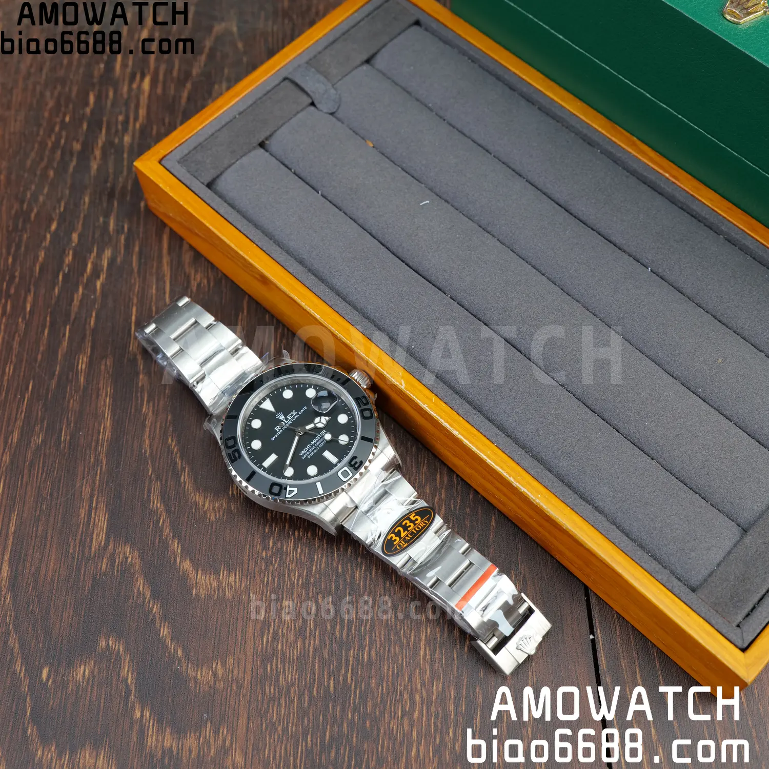 Rolex Yacht-Master 226627 Titanium QF 1:1 Best Edition Black Dial on Titanium Bracelet 3235 27 2059782558b133e 阿默表行AmoWatch