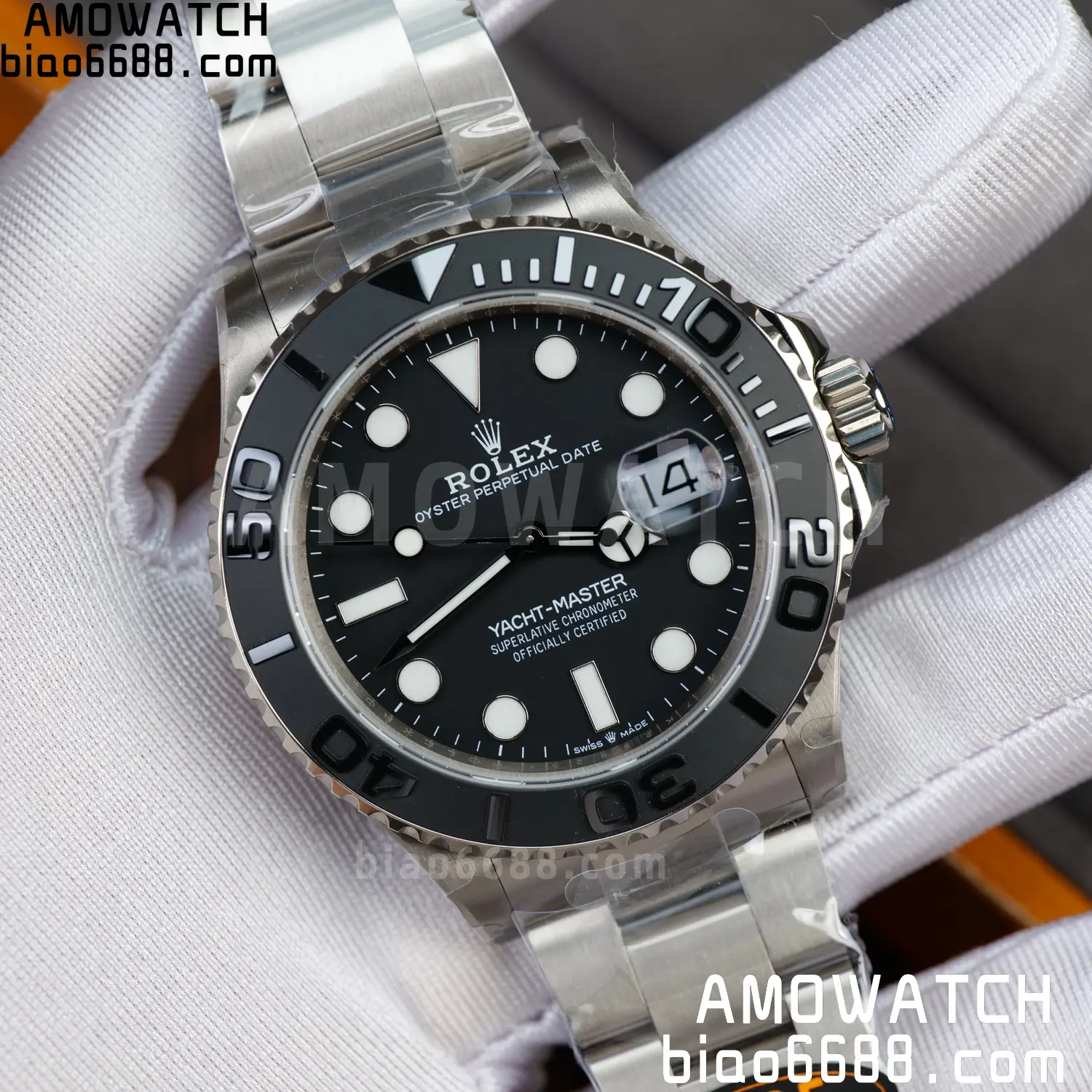 Rolex Yacht-Master 226627 Titanium QF 1:1 Best Edition Black Dial on Titanium Bracelet 3235 38 242a171e48e778a 阿默表行AmoWatch