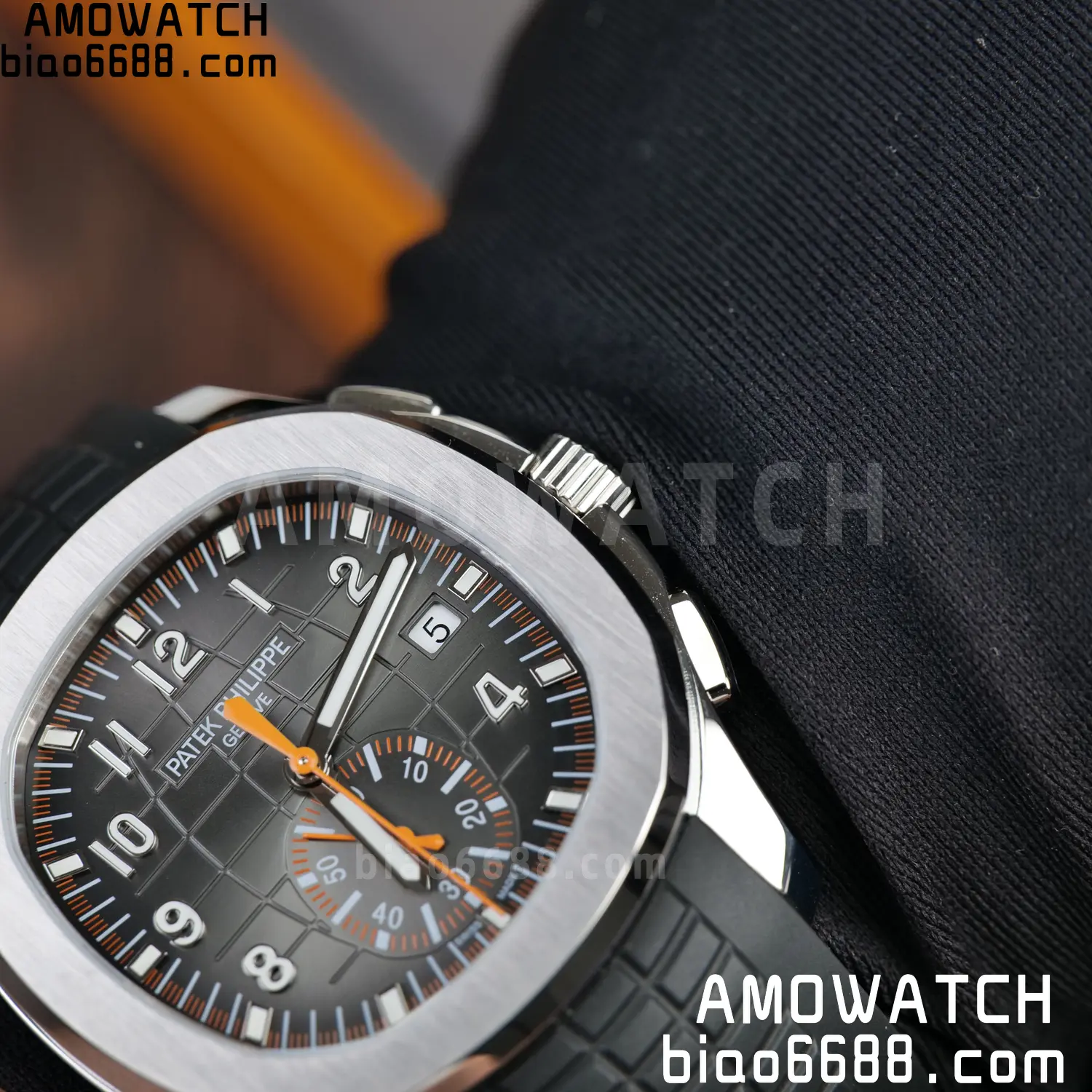 PP Aquanaut 5968 SS DDF 1:1 Best Edition Gray Dial on Black Rubber Strap A520 89 24e809b0577527c AMO Watch