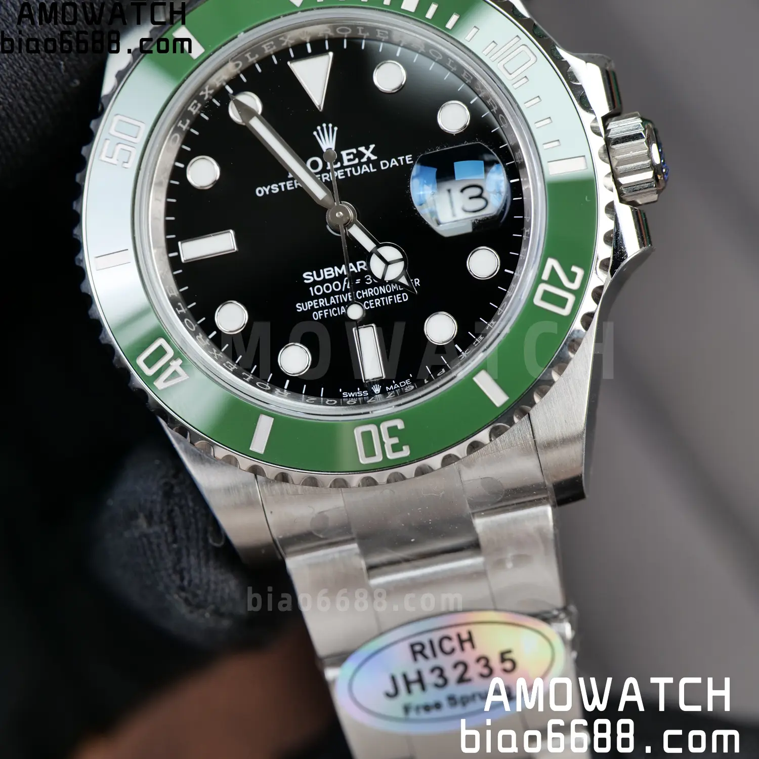 Rolex Submariner 41mm 126610 LV 2025 MK2 Kermit RICH 1:1 Best Edition 904L SS Case and Bracelet JH3235 V2 (Free Sprung) 96 2570b6d3a839b09 阿默表行AmoWatch
