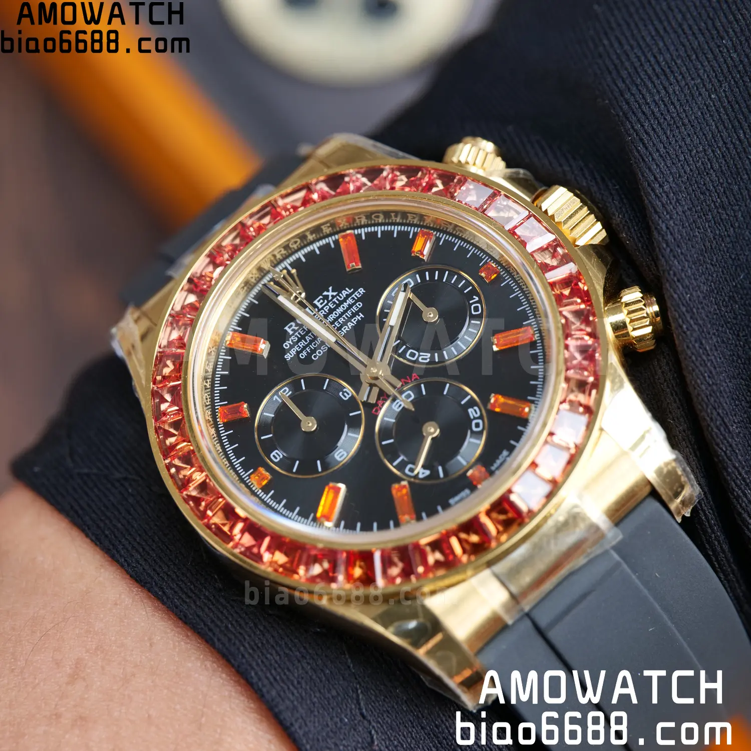 Custom Made Rolex Daytona 116588SACO ARF 4131 92 264b4b02e4b6c2f AMO Watch