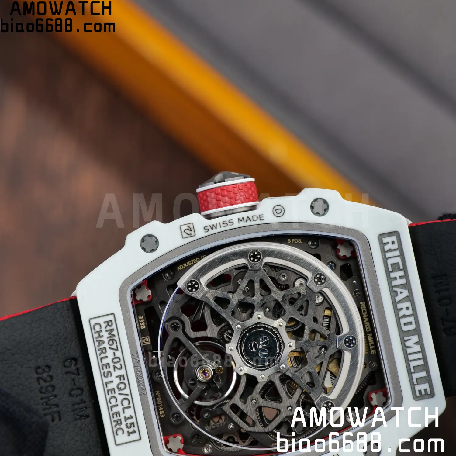 RICHARD MILLE RM67-02 White NTPT RICH Factory 1:1 Leclerc Skeleton Dial CRMA7 Super Clone 112 265ca158c6f9274 AMO Watch