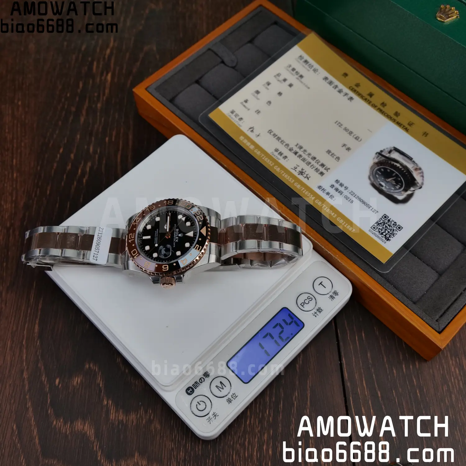 Custom Made Rolex GMT-Master II 126711 CHNR VSF 57 268a6e5366a43f8 AMO Watch