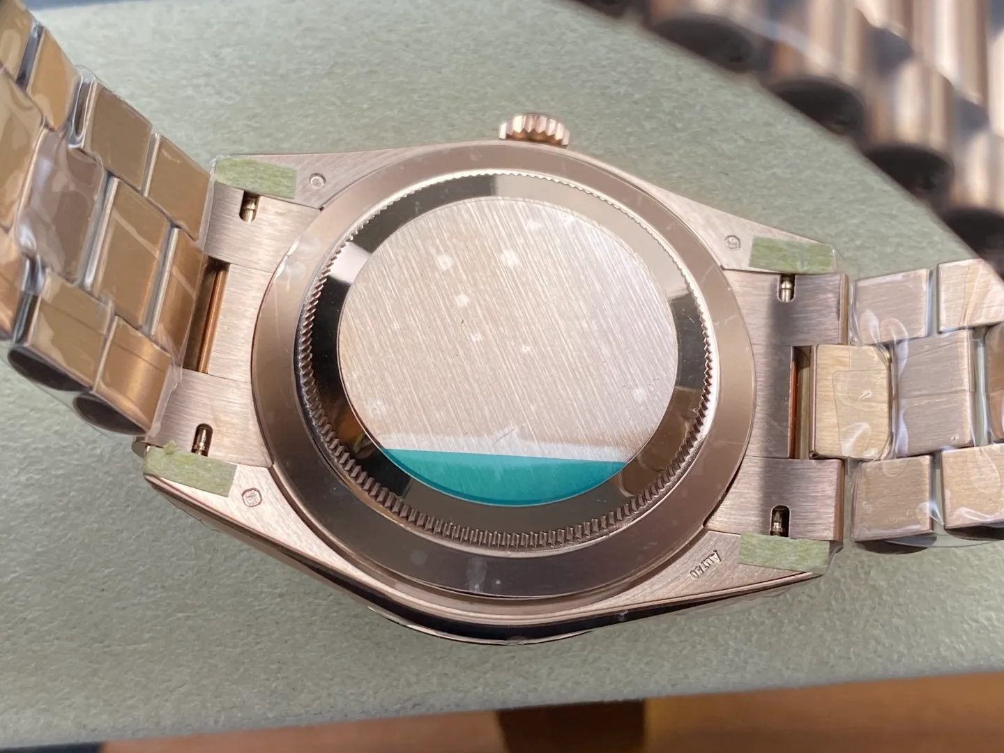 Rolex Day Date 40 RG CBDF 1:1 Best Edition Green Roman Dial on President Bracelet VR3255 (210g) 29 28a84b9077f7b58 AMO Watch