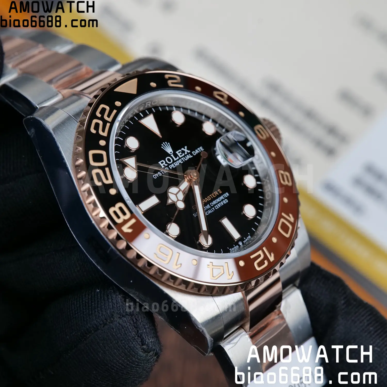 Custom Made Rolex GMT-Master II 126711 CHNR VSF 73 28b5ceafc2b3f50 AMO Watch