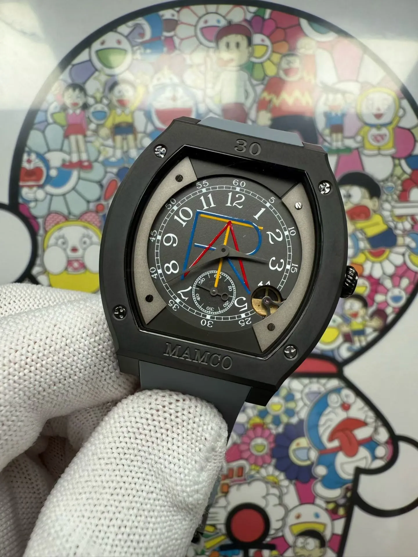 F.P.Journe Elegante PVD FPJF Best Edition MAMCO Gray Dial on Gray Rubber Strap Quartz 14 29b395ae1c9917d AMO Watch
