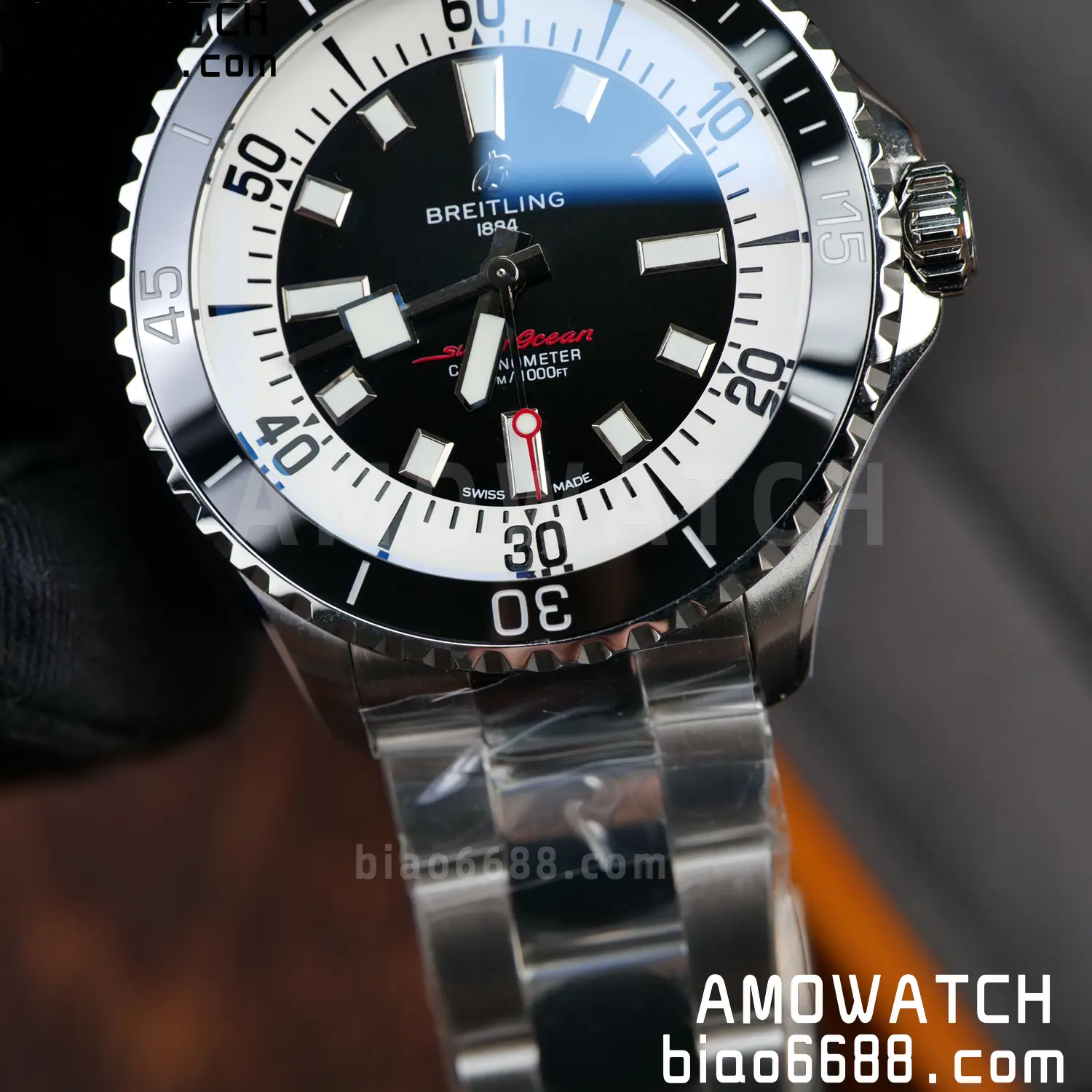 Breitling Superocean 44 SS TF Factory 1:1 Best Edition Black Dial on SS Bracelet A2824 73 2aea6bb44e7b9f2 AMO Watch