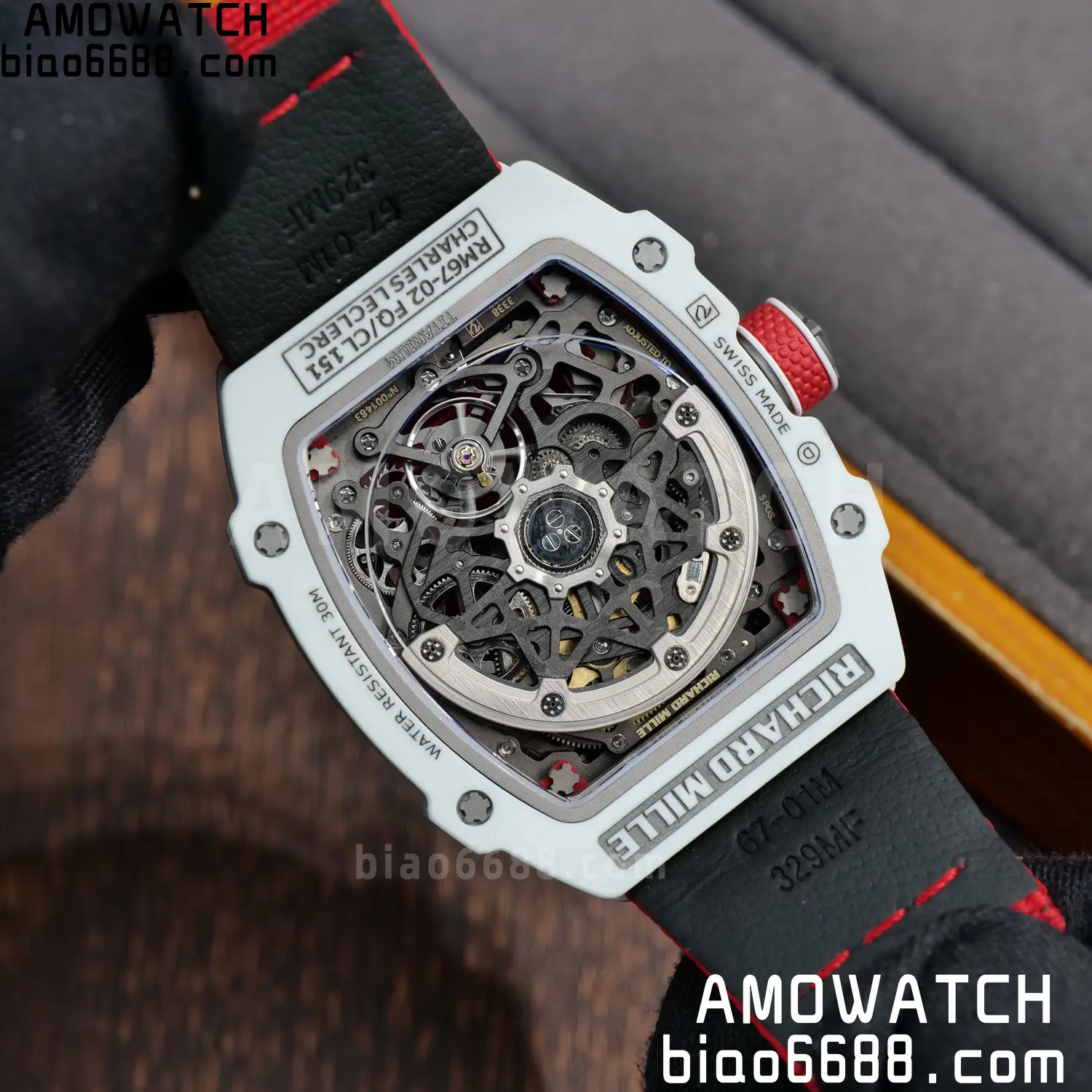 RICHARD MILLE RM67-02 White NTPT RICH Factory 1:1 Leclerc Skeleton Dial CRMA7 Super Clone 110 2bb846c644b6a7d AMO Watch
