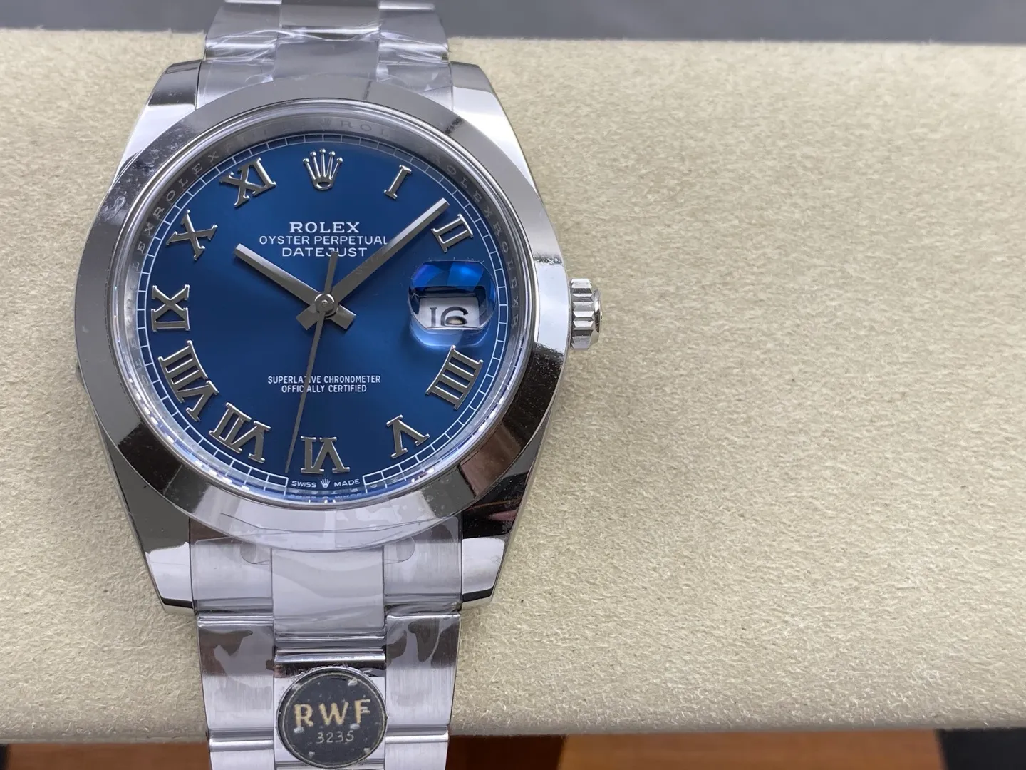 Rolex DateJust 41 126200 RWF 1:1 Best Edition Blue Roman Dial on Oyster Bracelet JH3235 (Free Sprung) 22 2ca77ca14e6b6b3 阿默表行AmoWatch