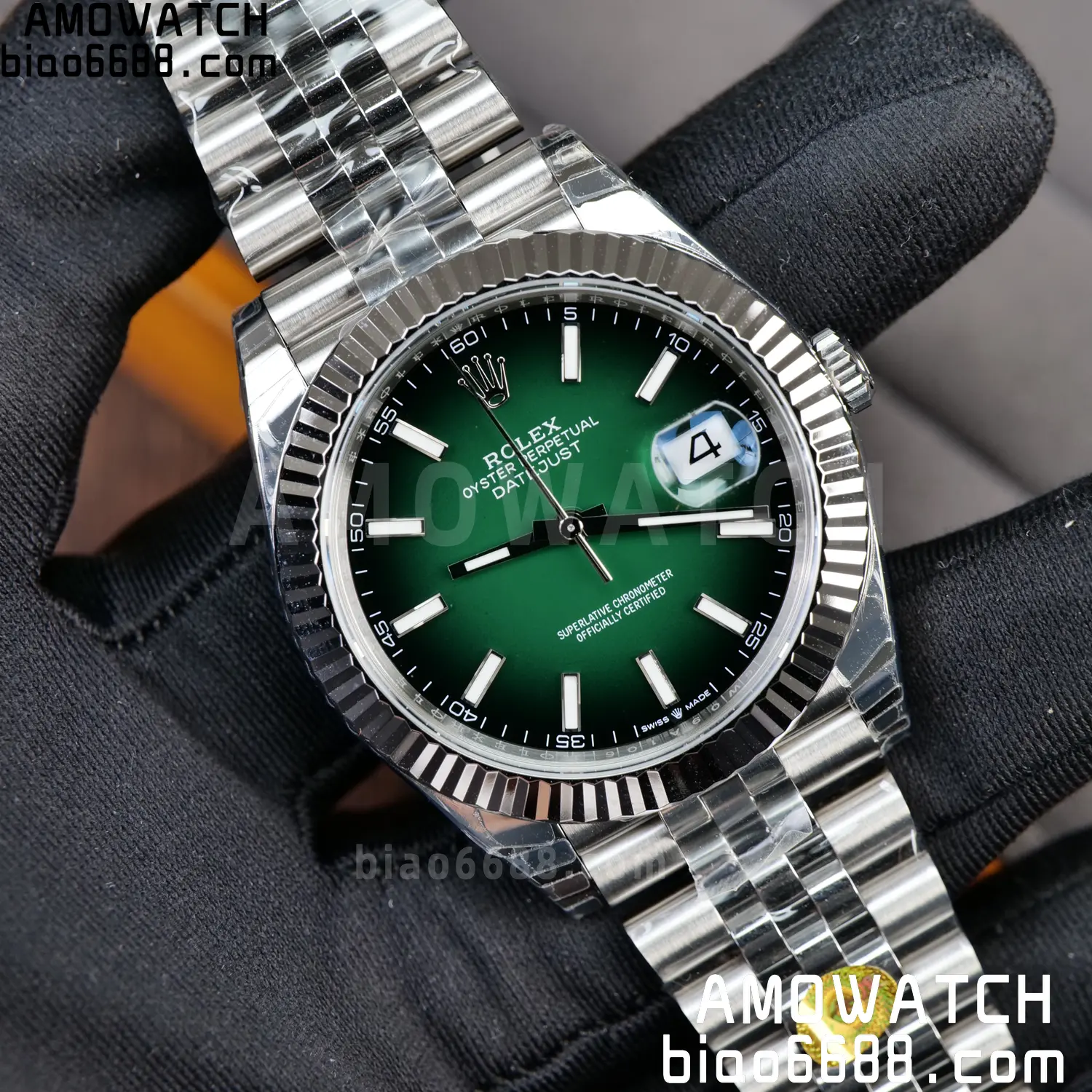 ROLEX DateJust 41mm SS 126334 VSF 1:1 Best Edition 904L Steel Gradient Green Dial on Jubilee Bracelet V2s (Free Sprung) 99 2e5cf3260f2fe3c 阿默表行AmoWatch