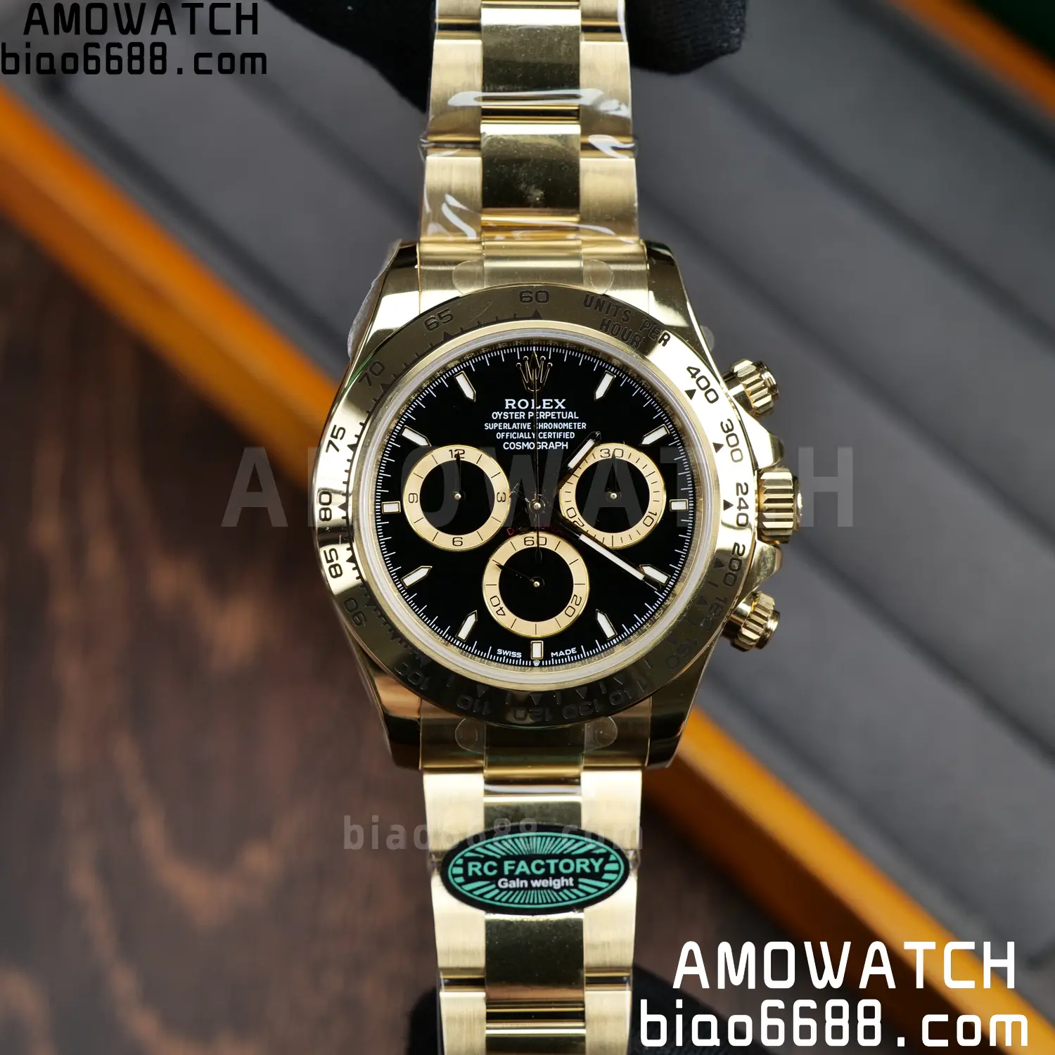 Rolex Daytona 126508 RCF RGF 1:1 Best Edition Black Dial on YG Bracelet JH4131 V2 220g Free Sprung 66 2eada5b65d52b3e AMO Watch