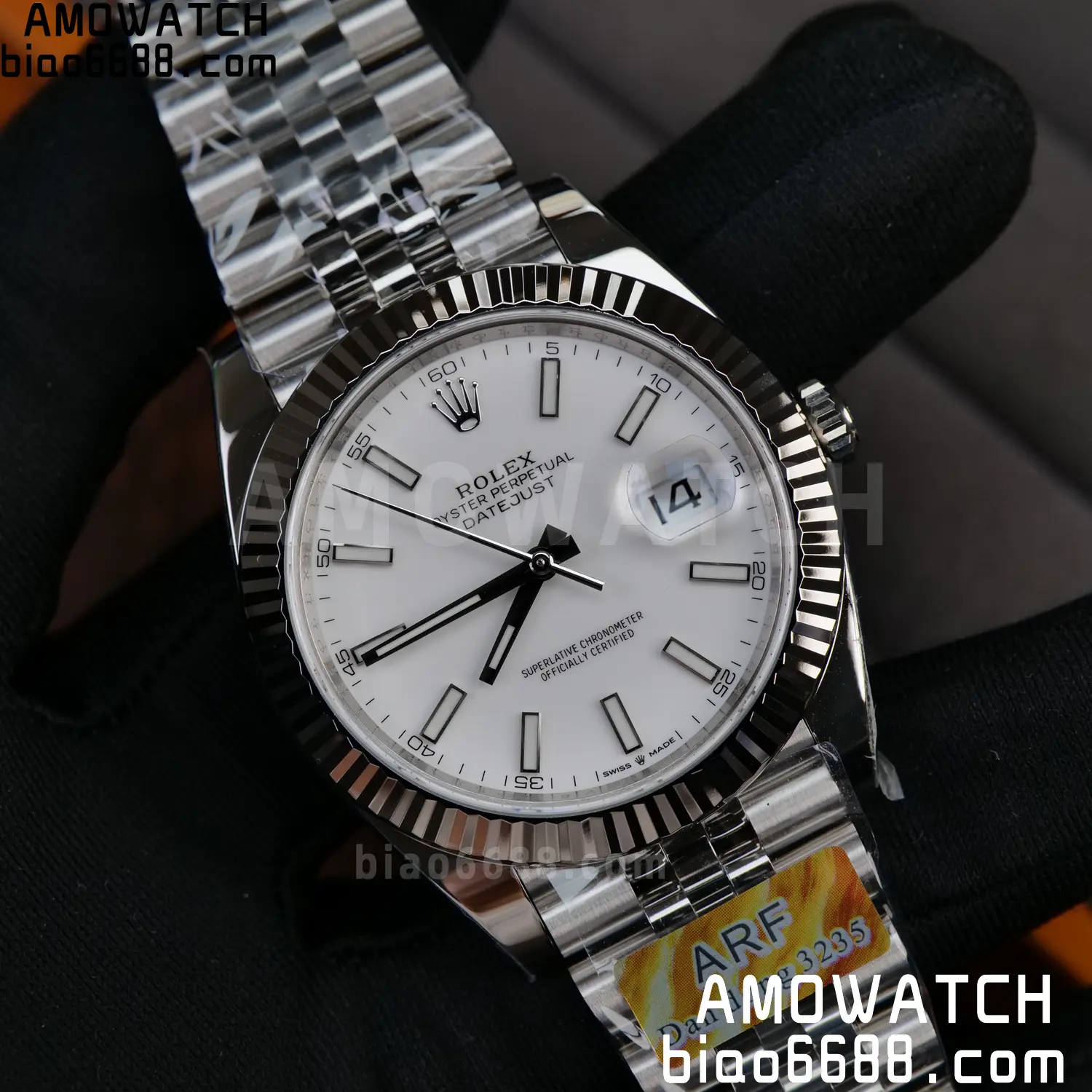 Rolex DateJust 126300 41mm ARF 1:1 Best Edition White Dial on Jubilee Bracelet Smooth Bezel DD3235 67 2f1ab583a63037a AMO Watch