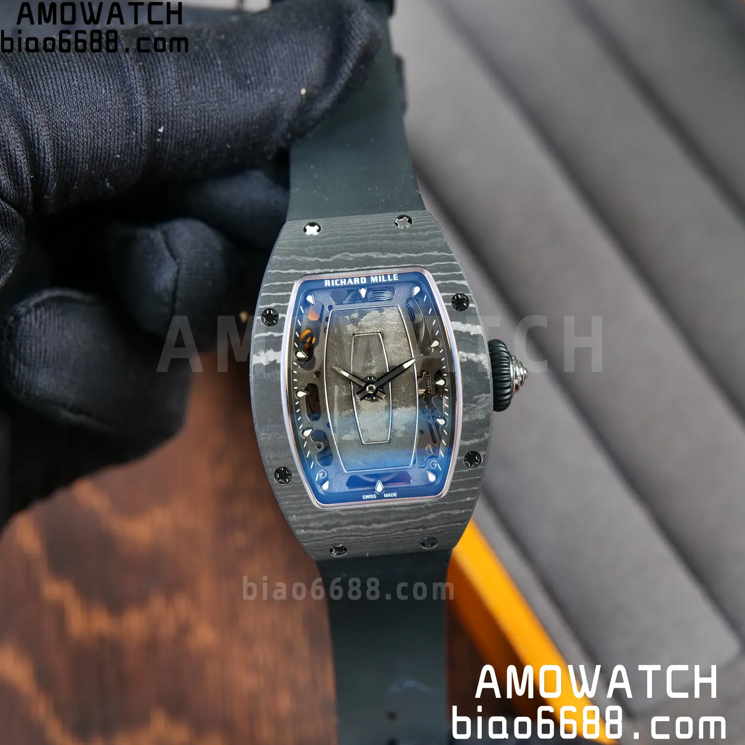 Richard Mille RM07 RM07-01 Ladies ZF 1:1 Best Edition NTPT Case Black Rubber Strap 77 2f798f1e643f840 AMO Watch