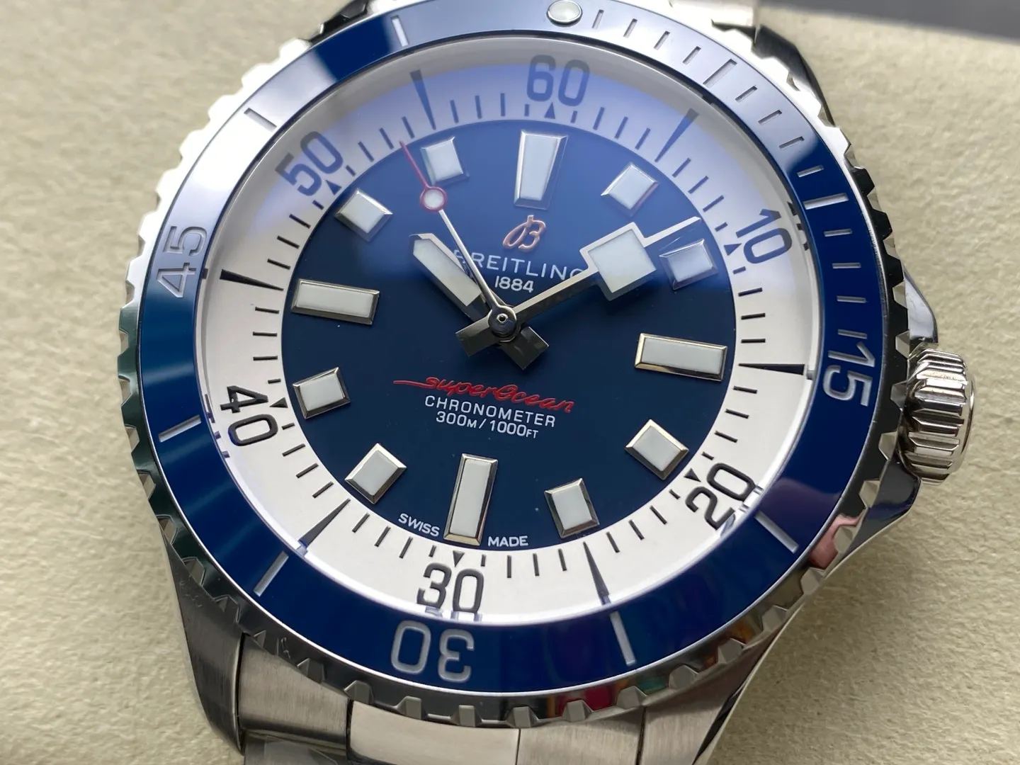 Breitling Superocean 44 SS TF Factory 1:1 Best Edition Blue Ceramic Bezel Blue Dial on SS Bracelet A2824 25 2fa3f8acde31e1b AMO Watch