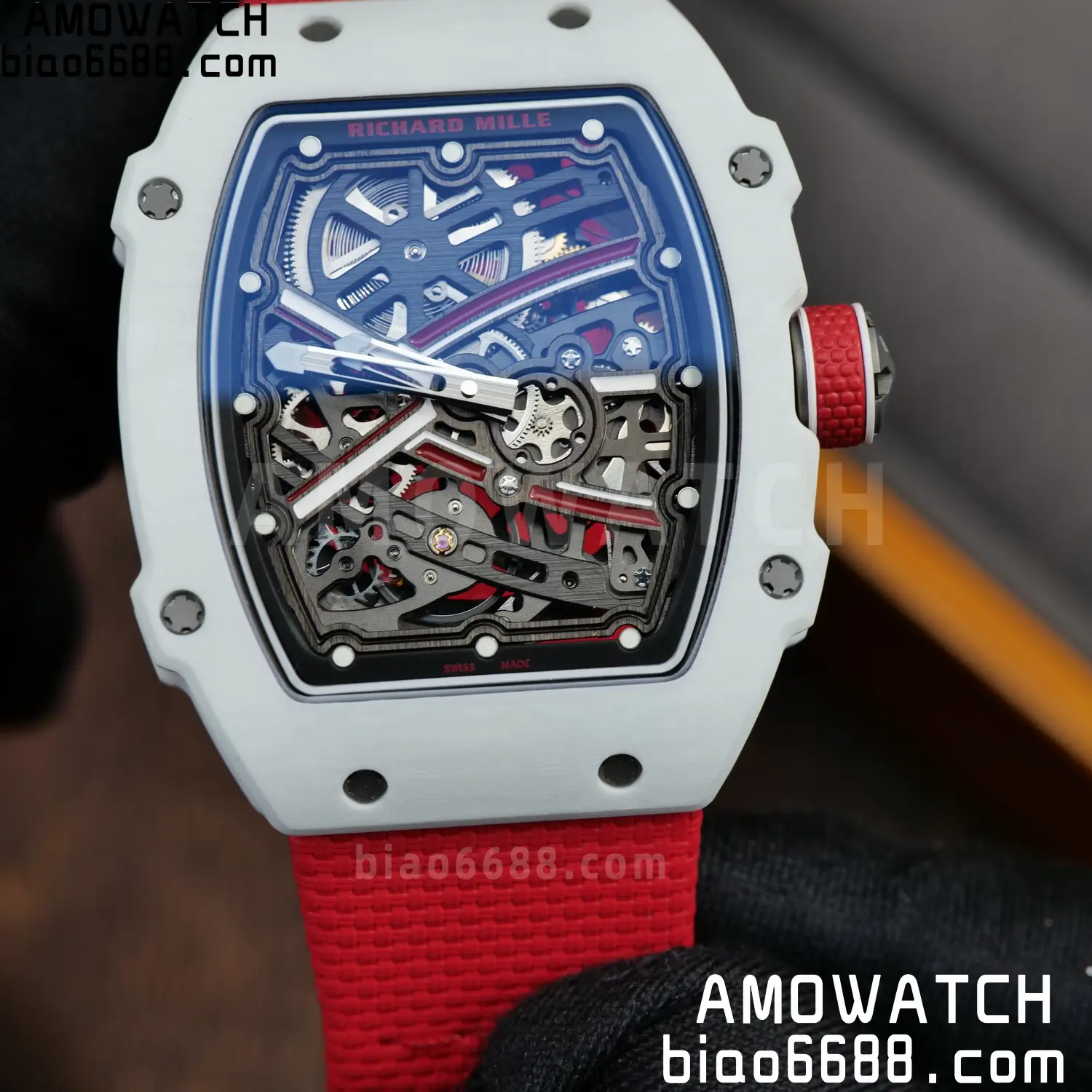 RICHARD MILLE RM67-02 White NTPT RICH Factory 1:1 Leclerc Skeleton Dial CRMA7 Super Clone 101 2ffd17df6e60f50 AMO Watch
