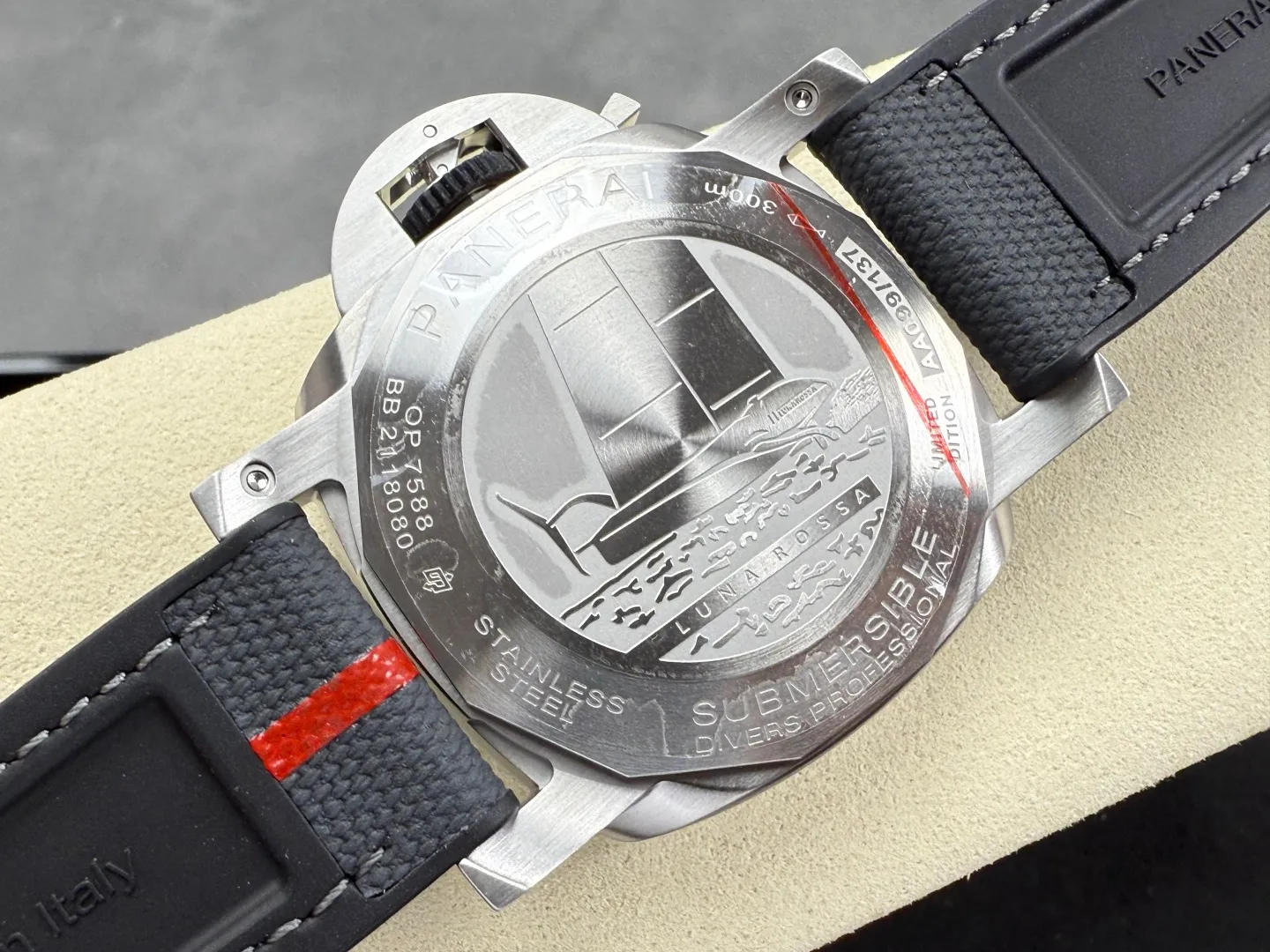 Panerai PAM1681 44mm Luna Rossa Submersible VSF 1:1 Best Edition On Gray Fabric Strap P900 33 31532f822825f54 AMO Watch